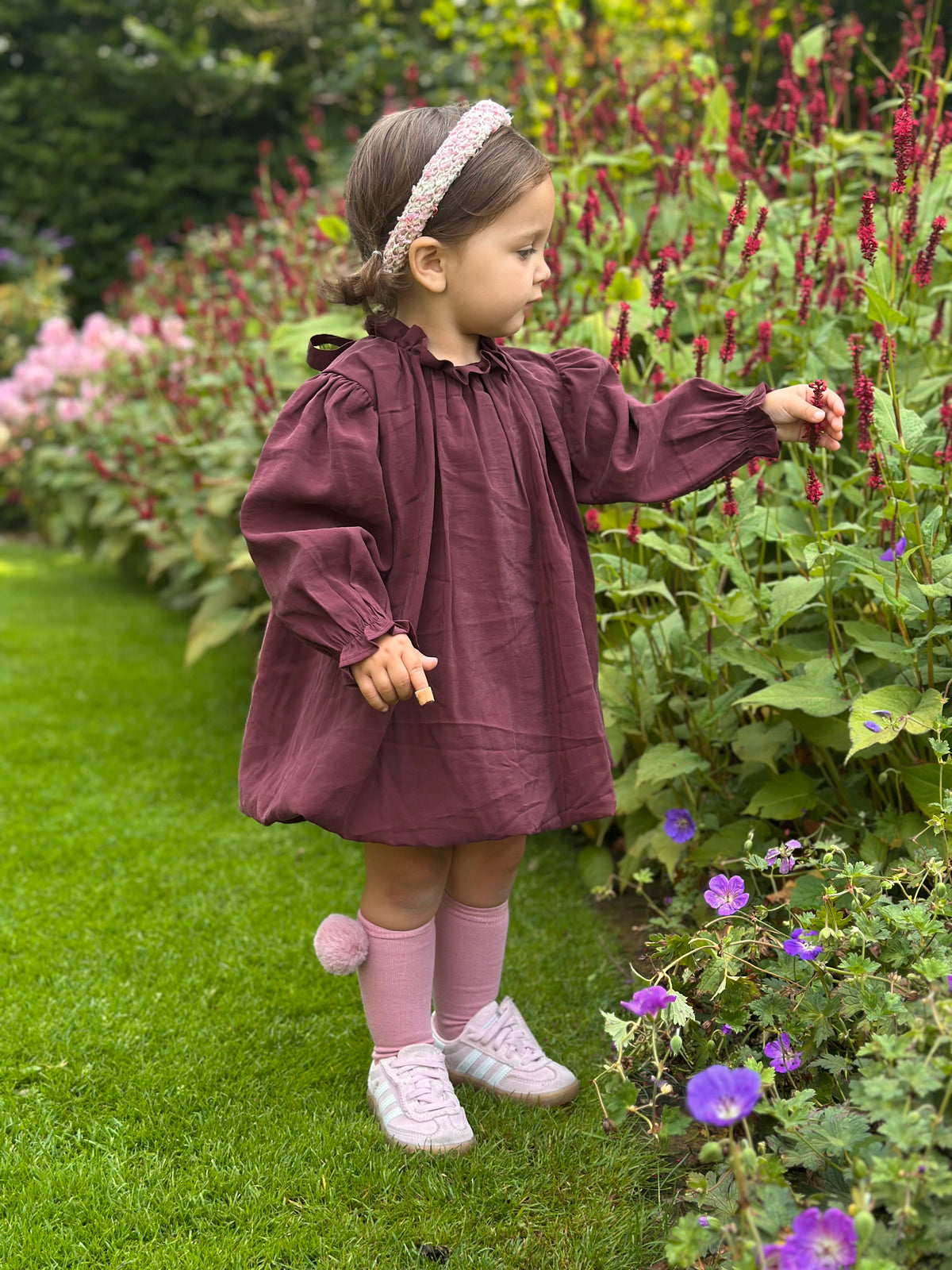Jurk ballon Bordeaux