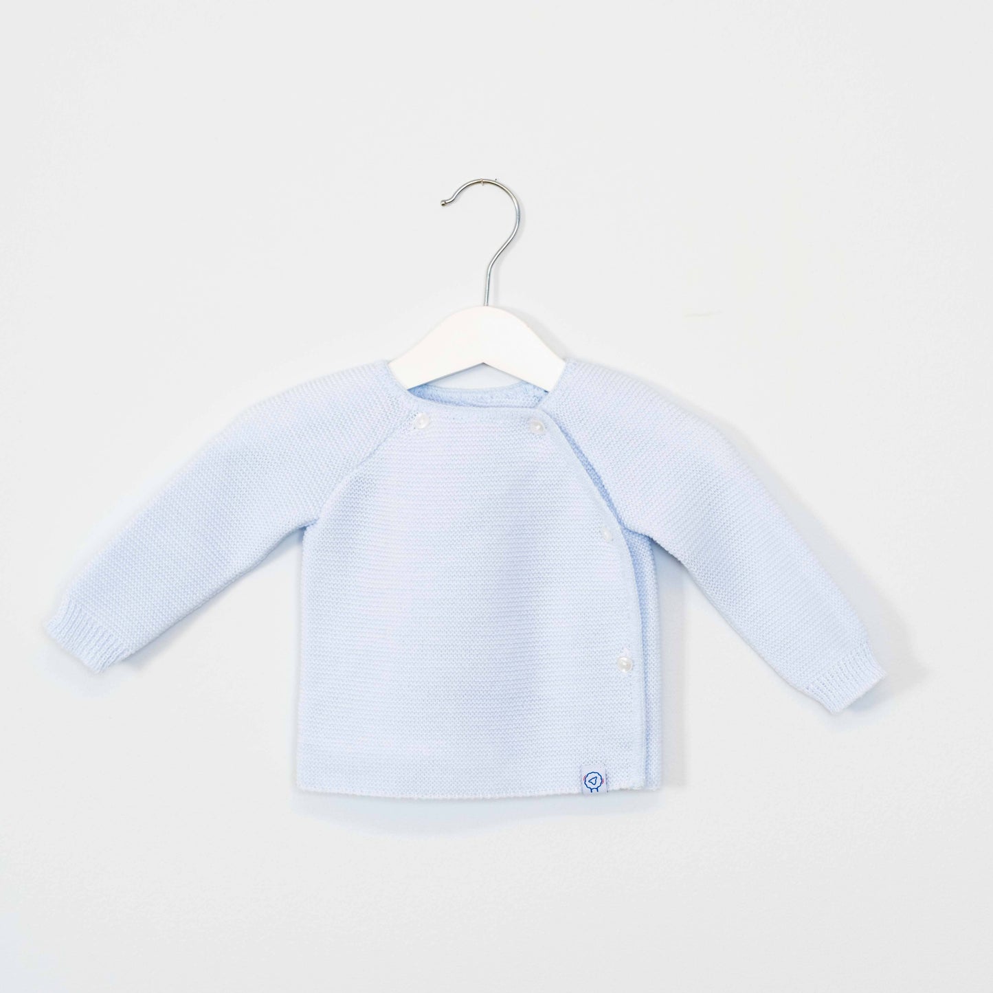 Baby vestje met 4 knopen: Baby blauw
