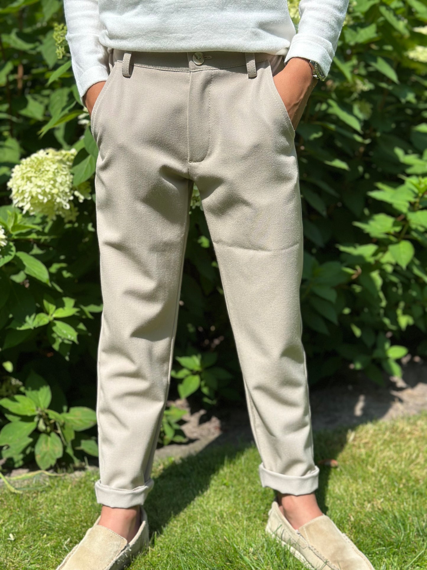 Loulou broek beige