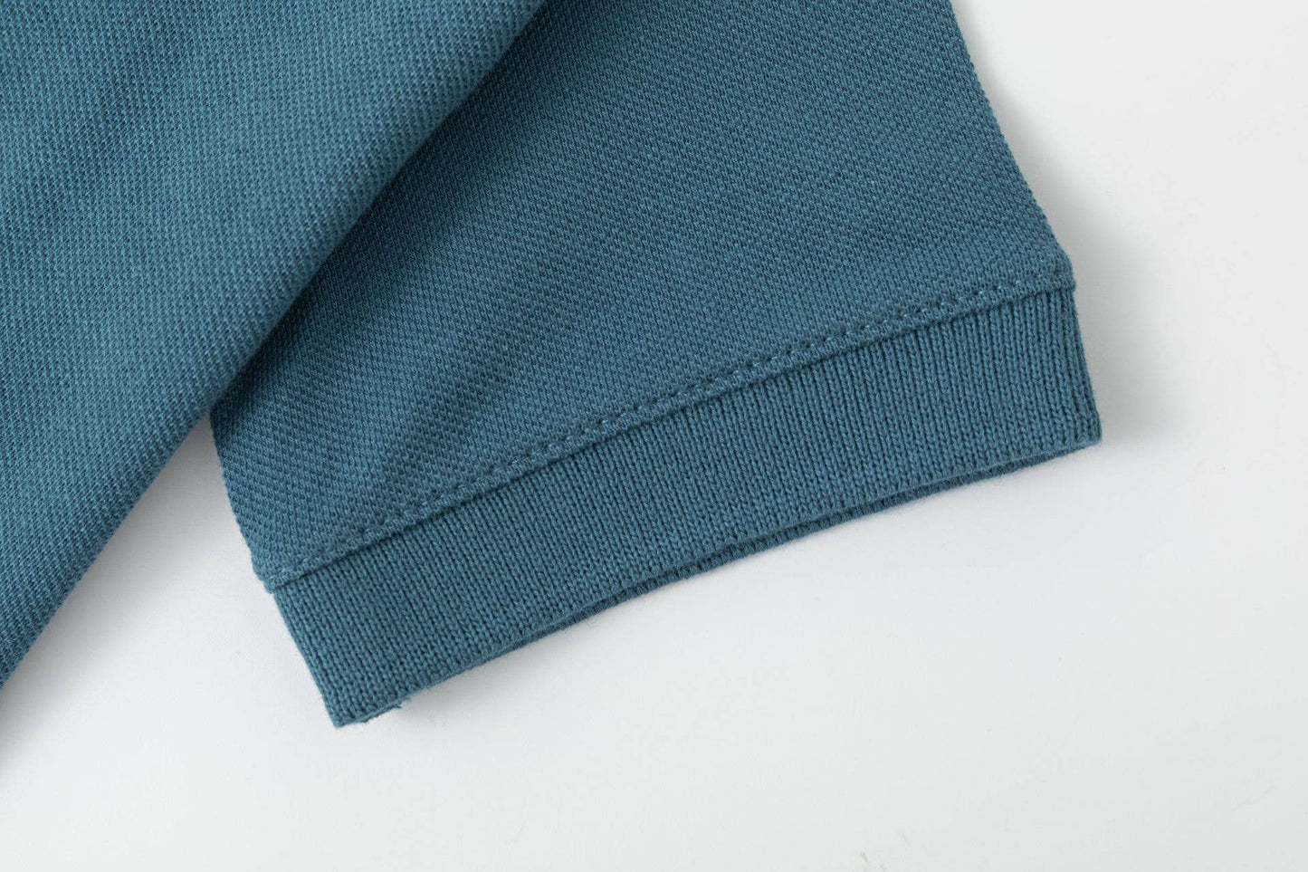 Korte Mouwen Polo groen/blauw 100% Katoen