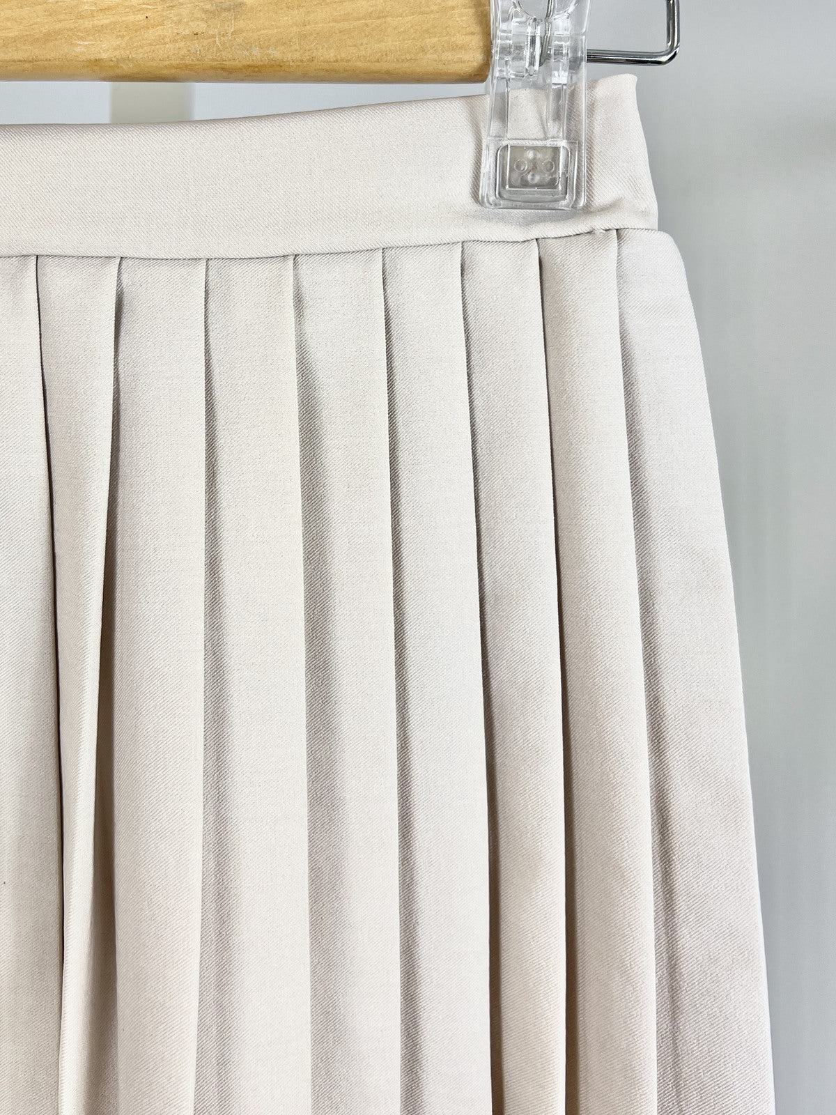 Effen geplooide rok voor meisjes: Beige