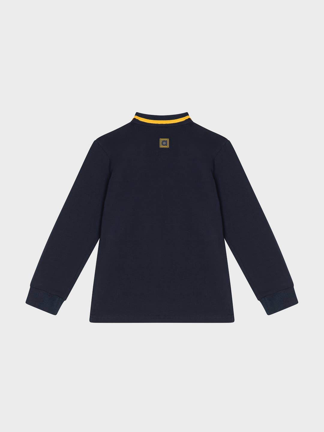 Polo met lange mouwen donkerblauw
