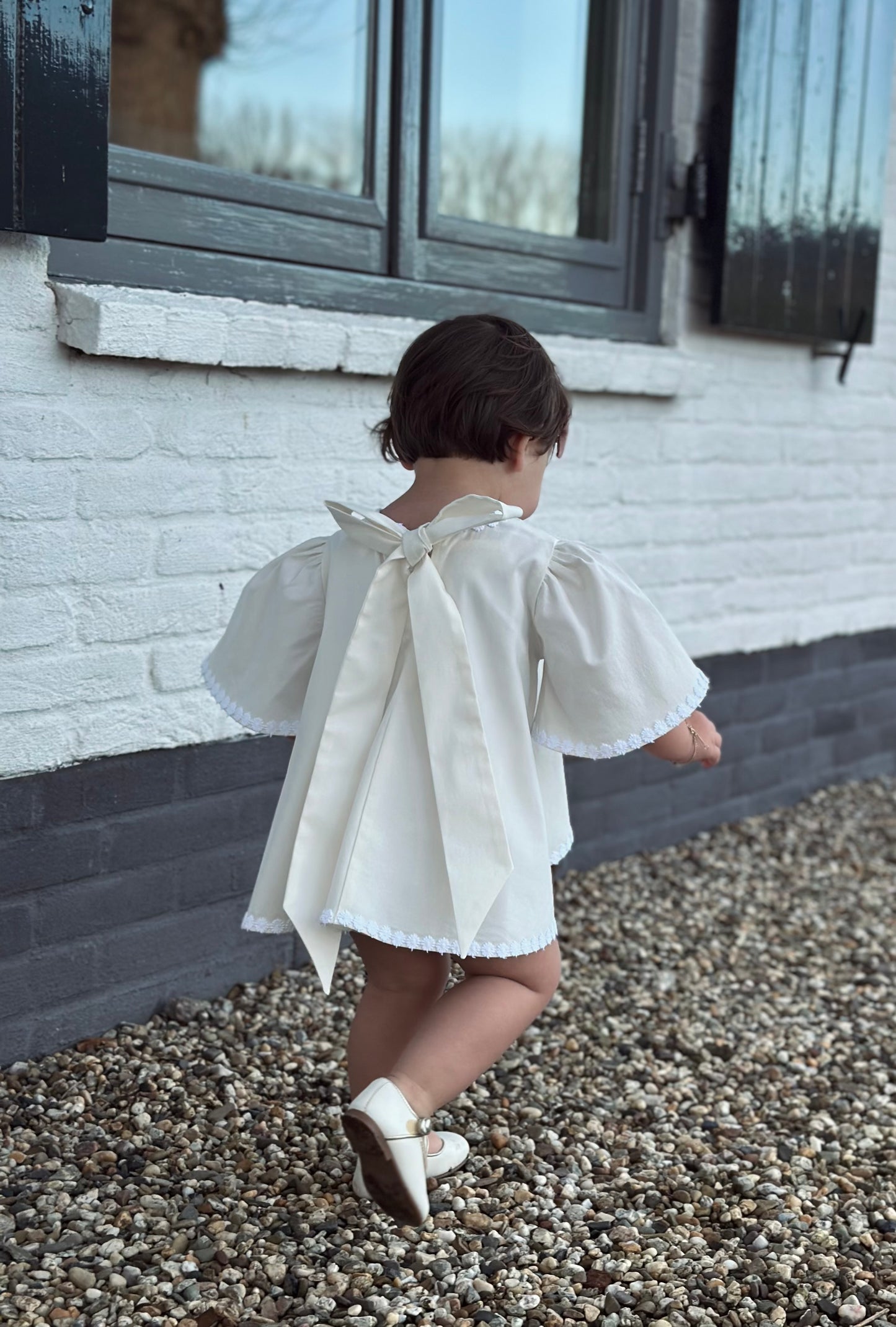 Jurk wit met kant LouLou