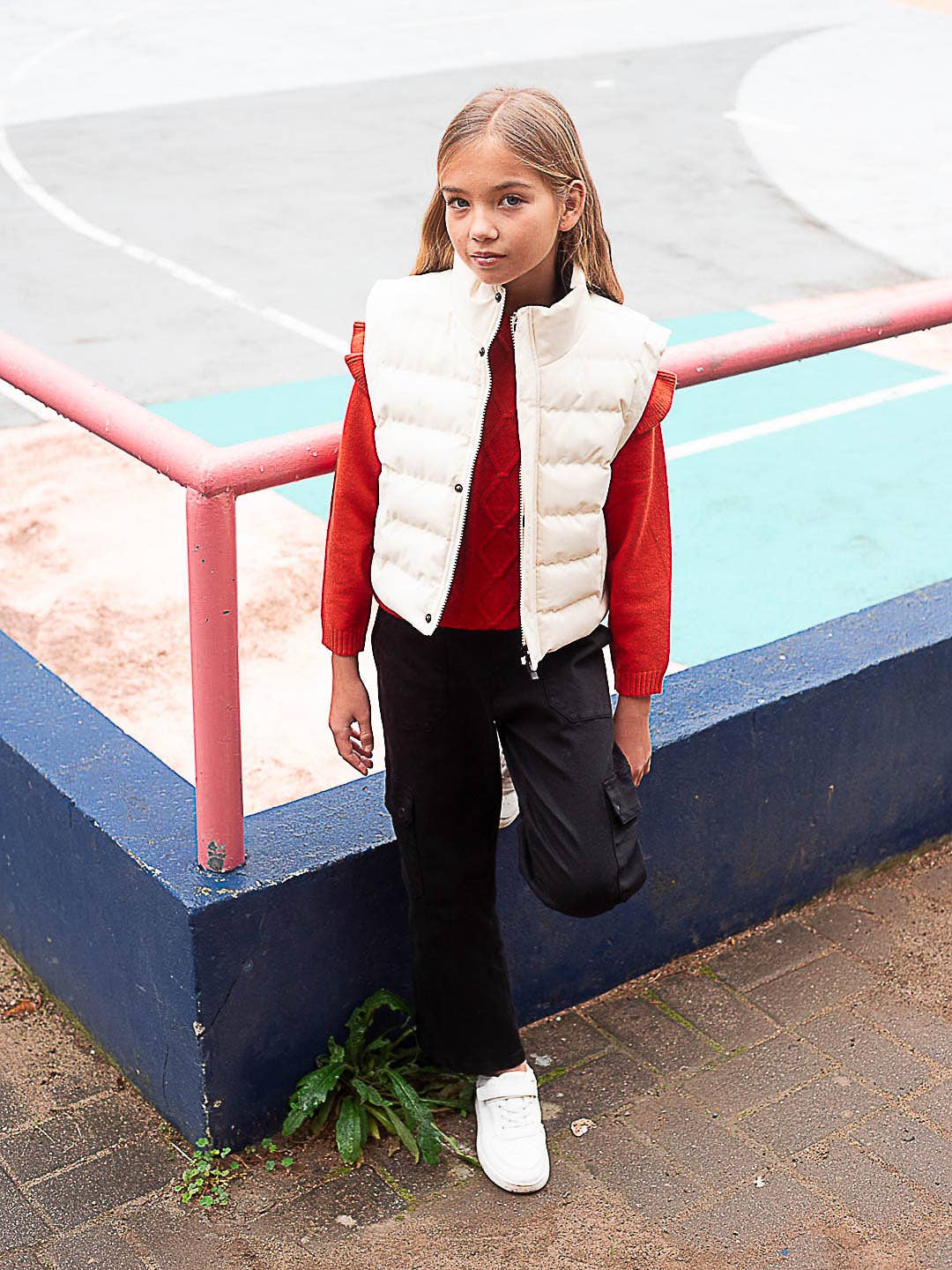 Witte bodywarmer |