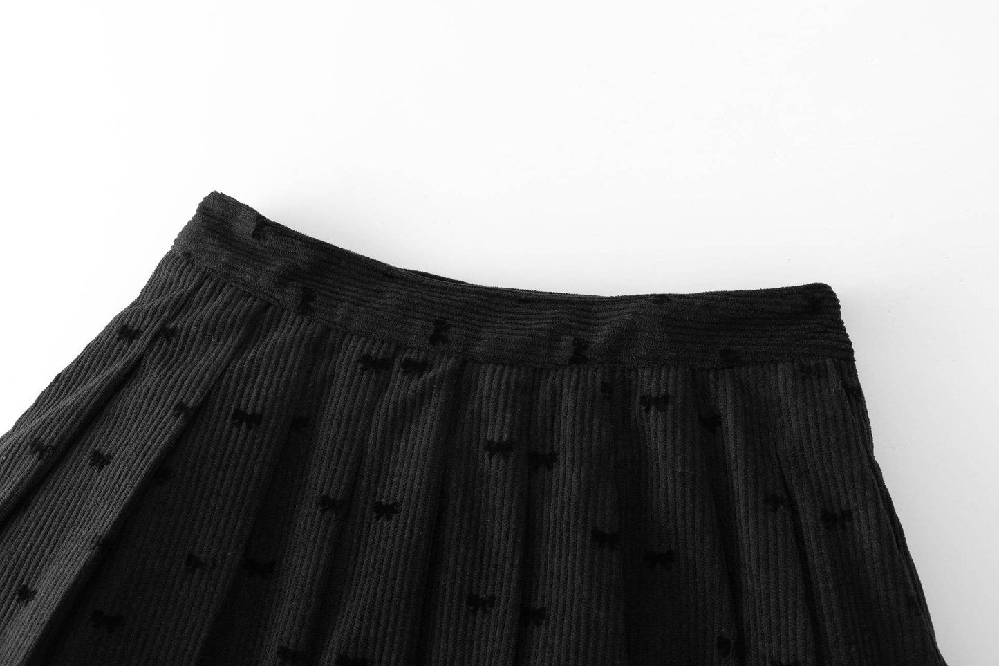 Geruite microcorduroy rok met hartjesprint JGI95773