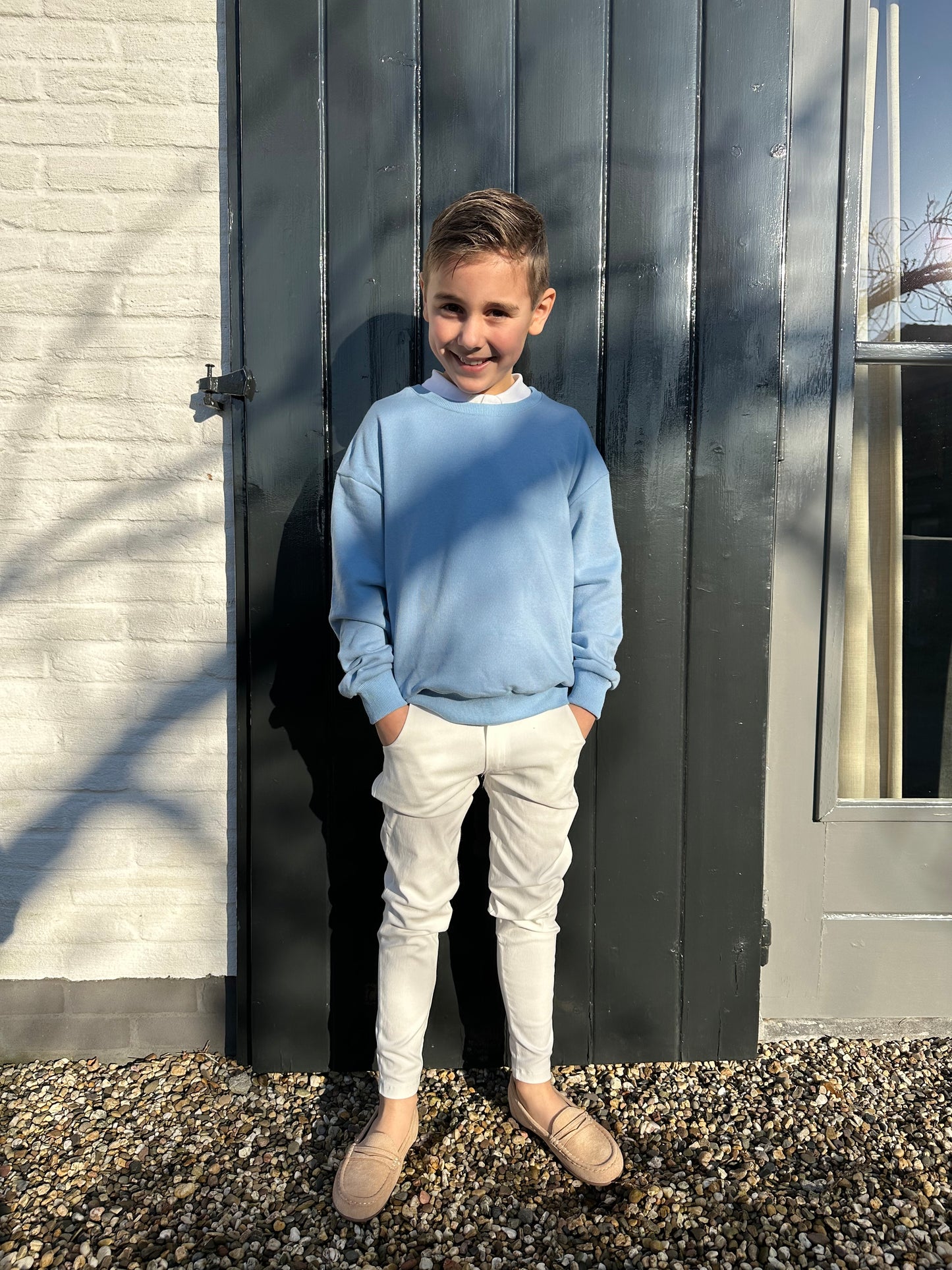 Blauwe sweater