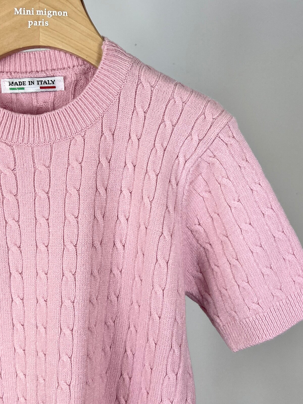 Kabeltruitje roze