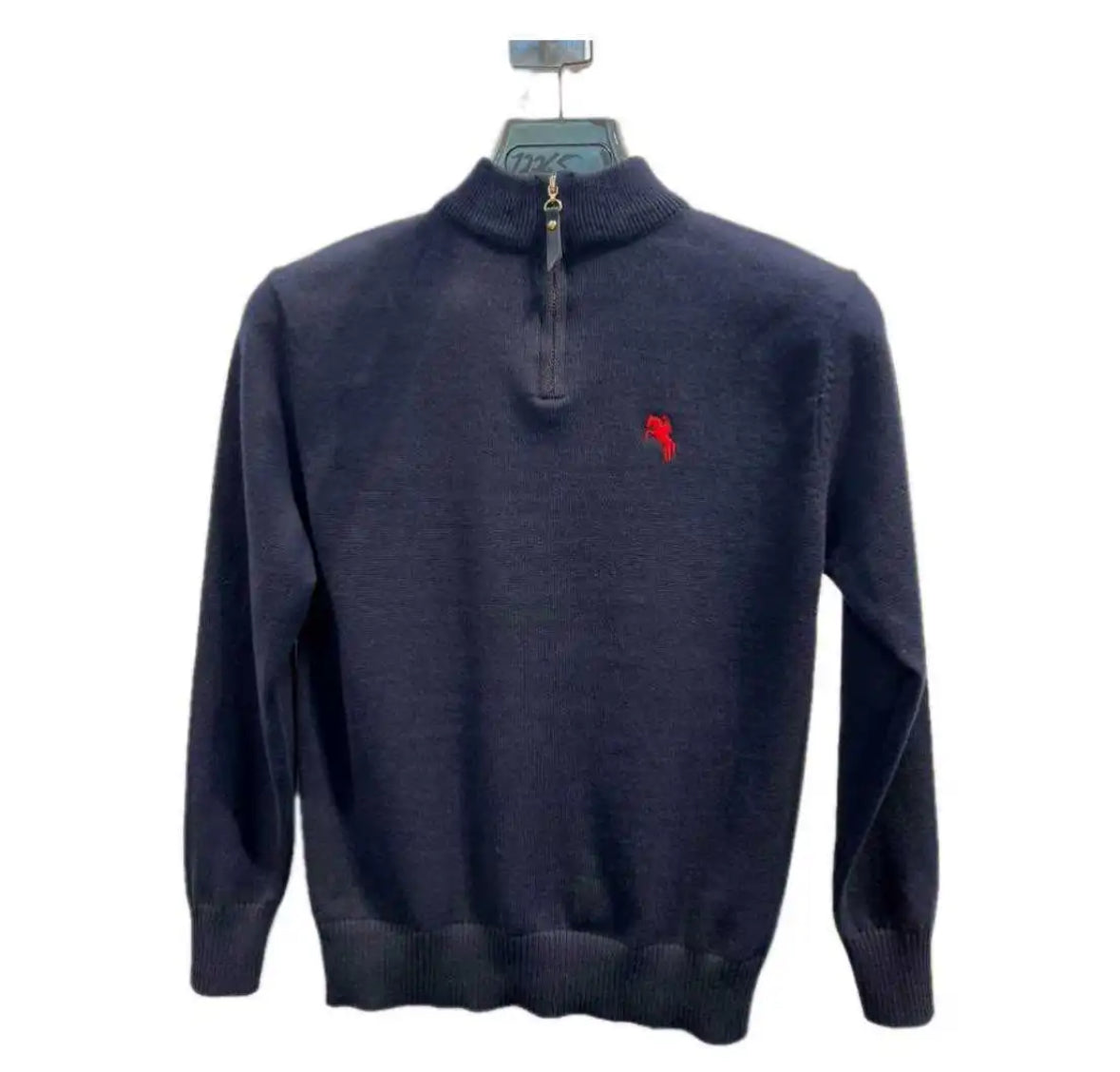 Zip trui donkerblauw
