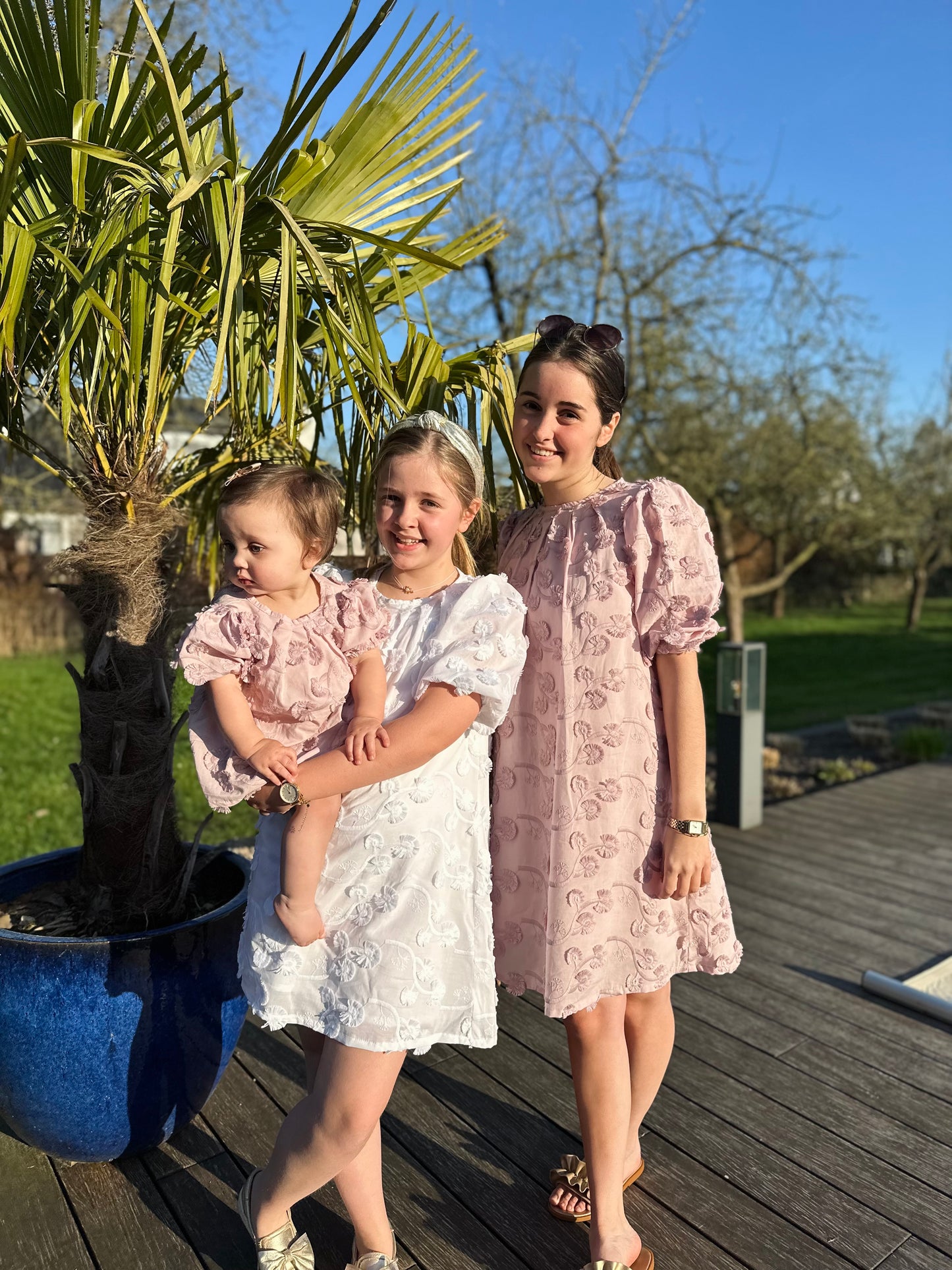 Jurk bloemetjes LouLou wit