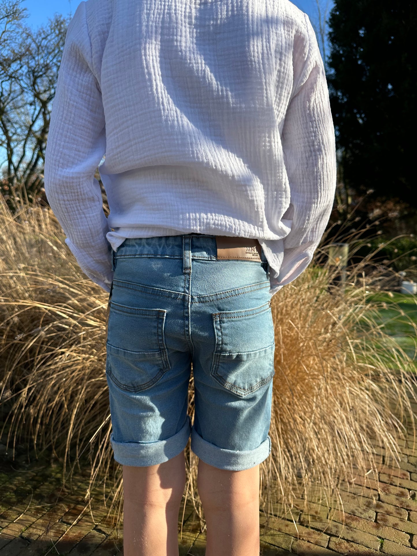 Korte spijkerbroek blauw
