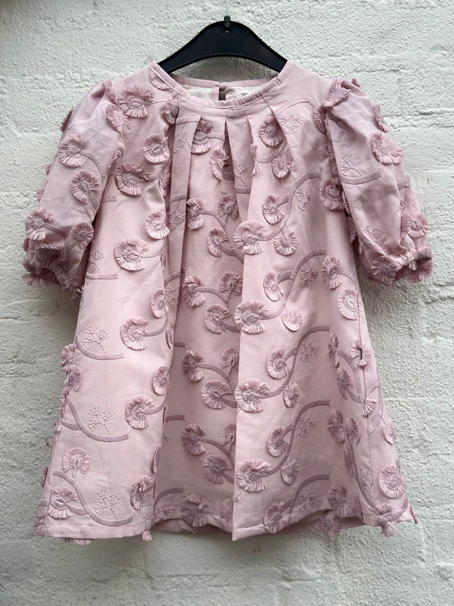 Jurk bloemetjes LouLou roze