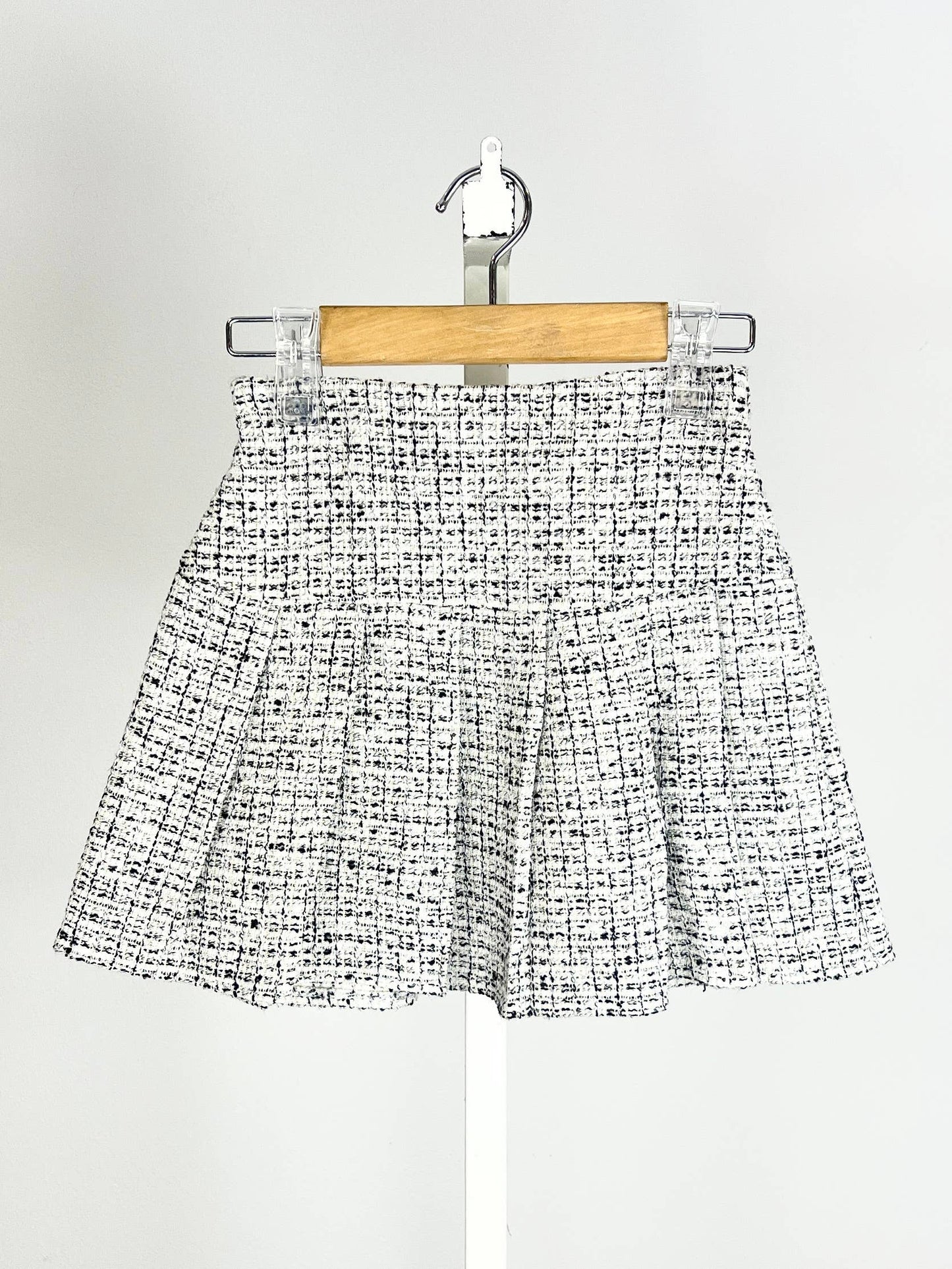 Meisjes plooirok in tweed.: Bordeaux