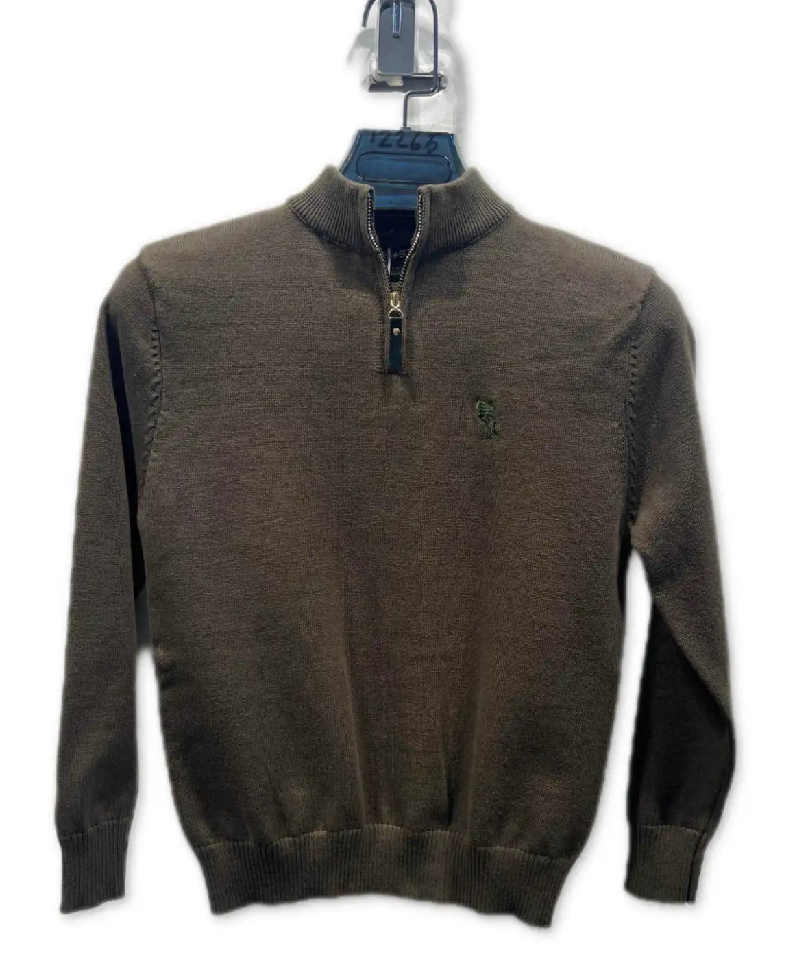 Zip trui khaki