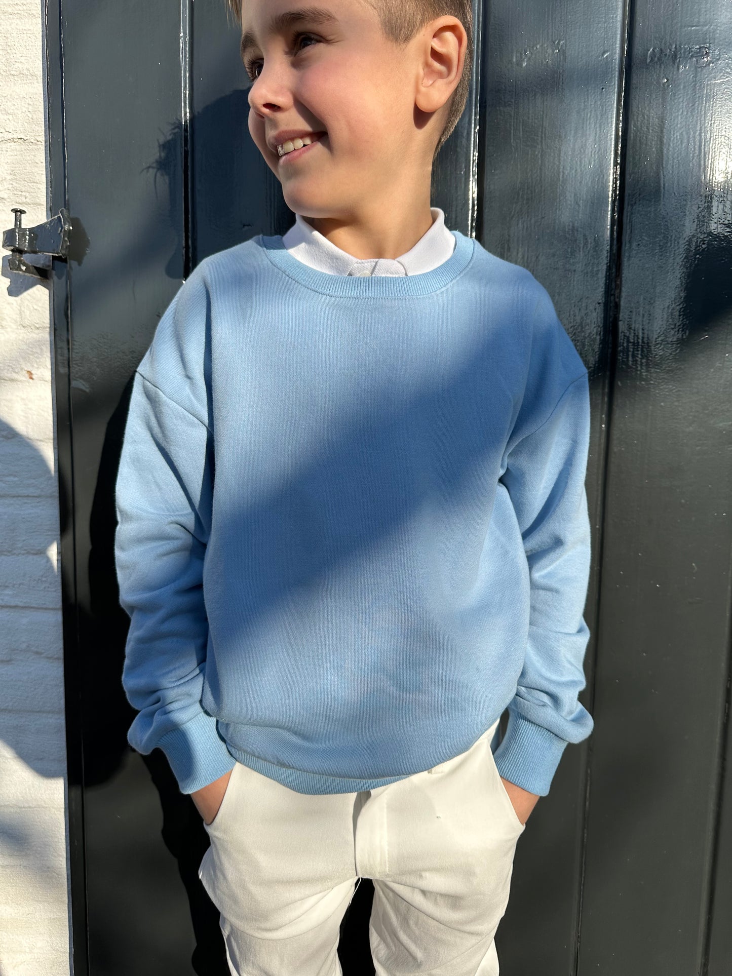 Blauwe sweater