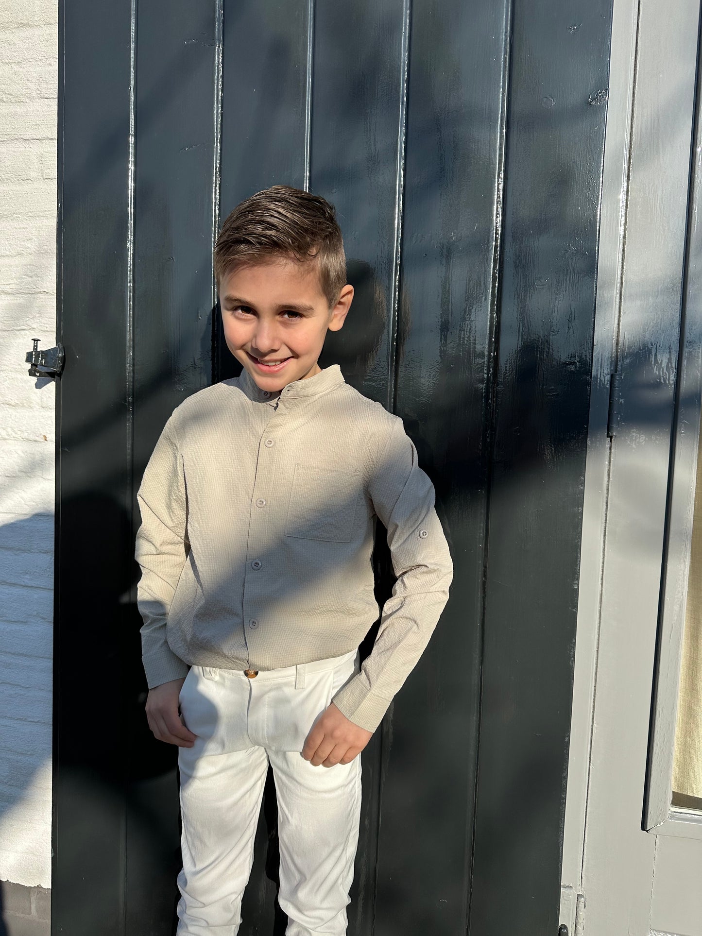 Blouse zand crêpe