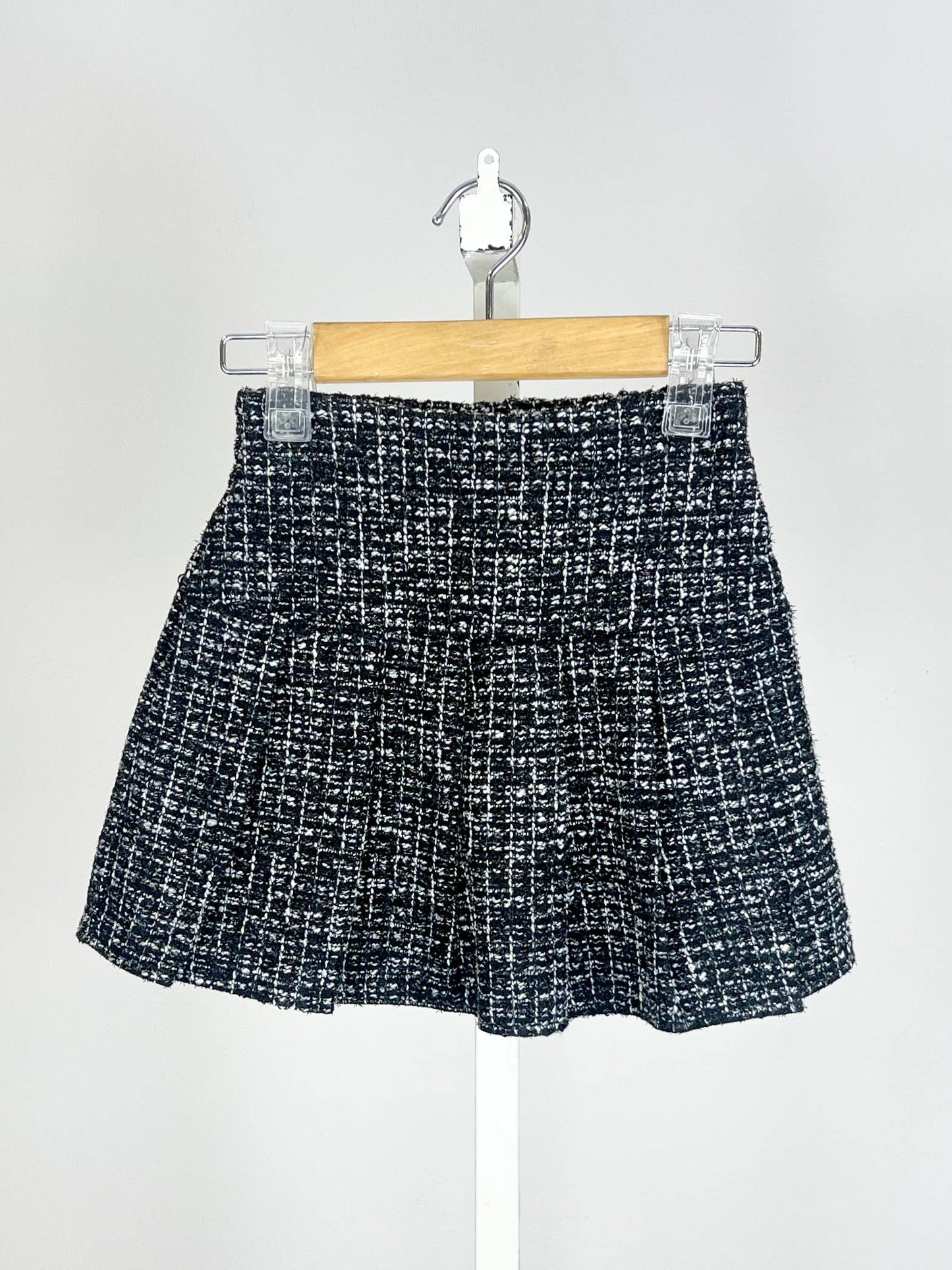 Meisjes plooirok in tweed.: Bordeaux