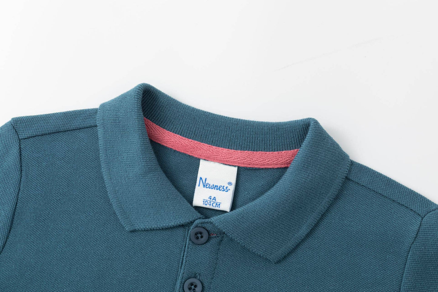 Korte Mouwen Polo groen/blauw 100% Katoen