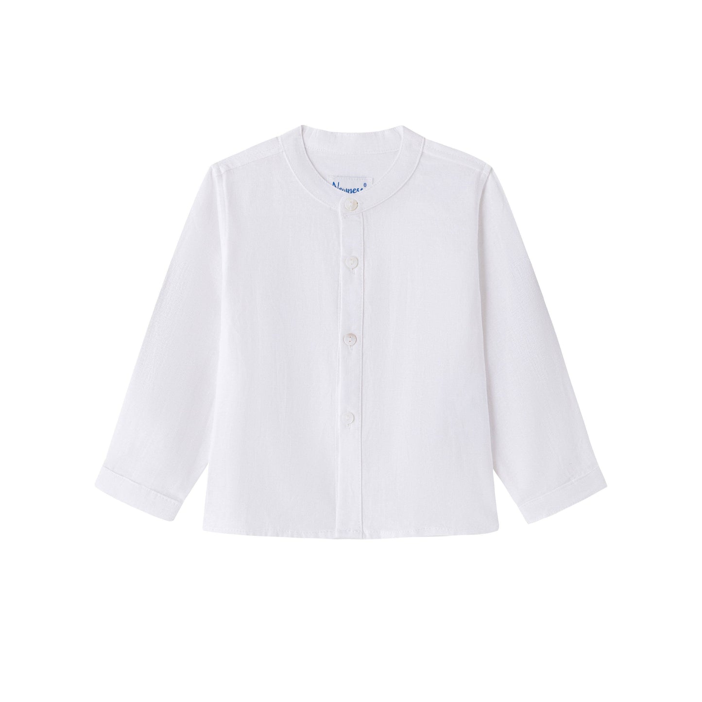 Beige set van linnen broekje en blousje