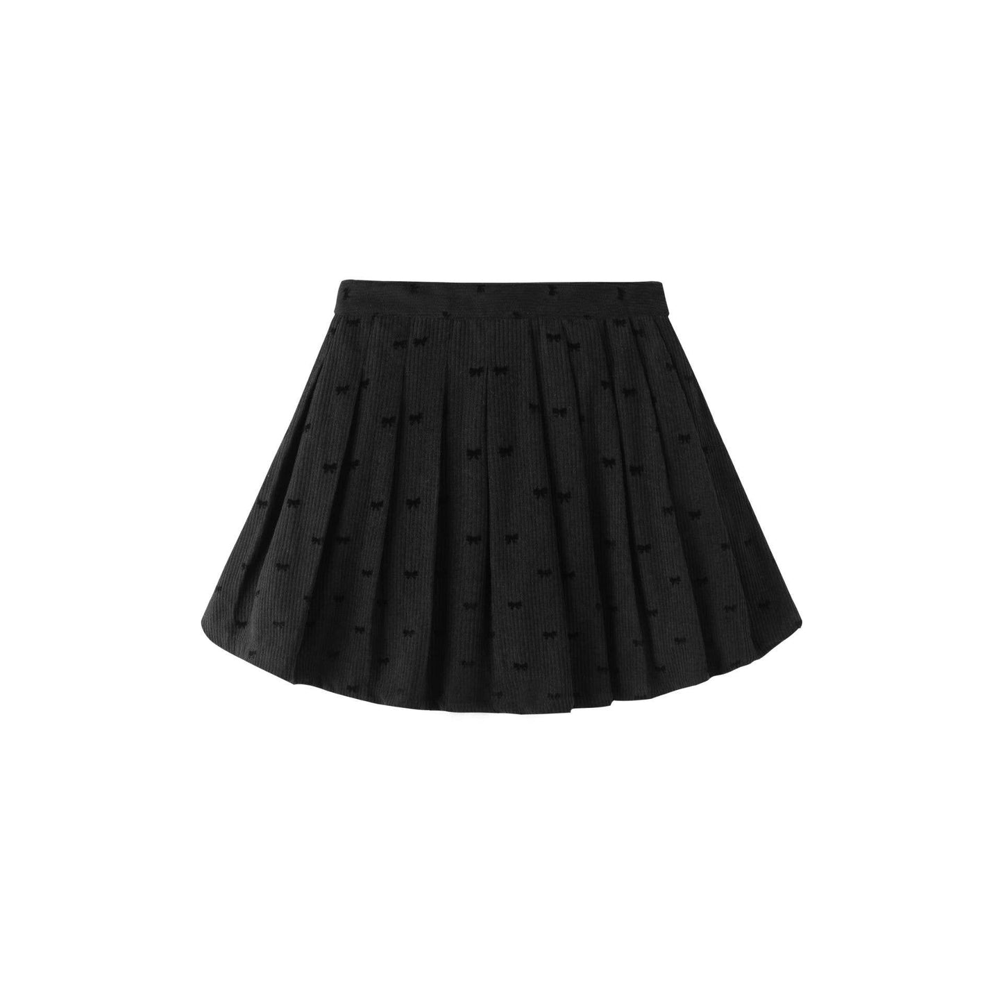 Geruite microcorduroy rok met hartjesprint JGI95773