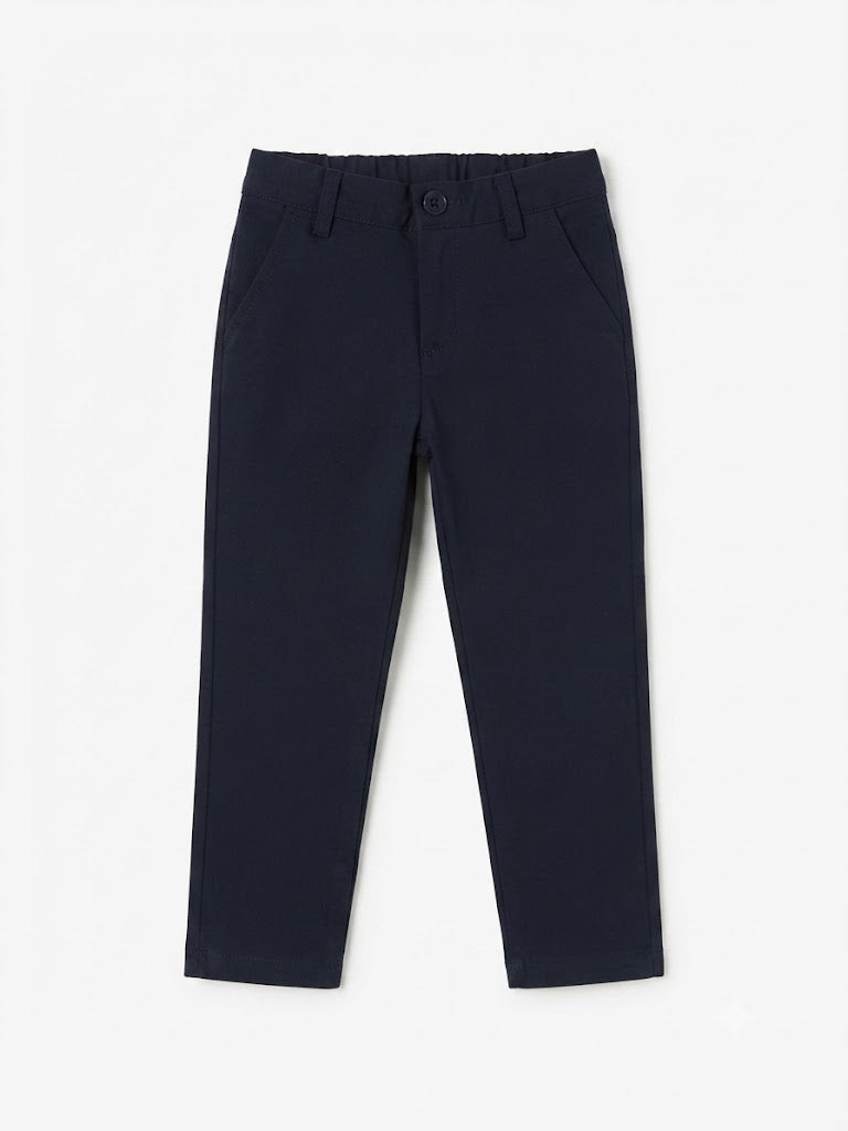 Loulou lange broek donkerblauw