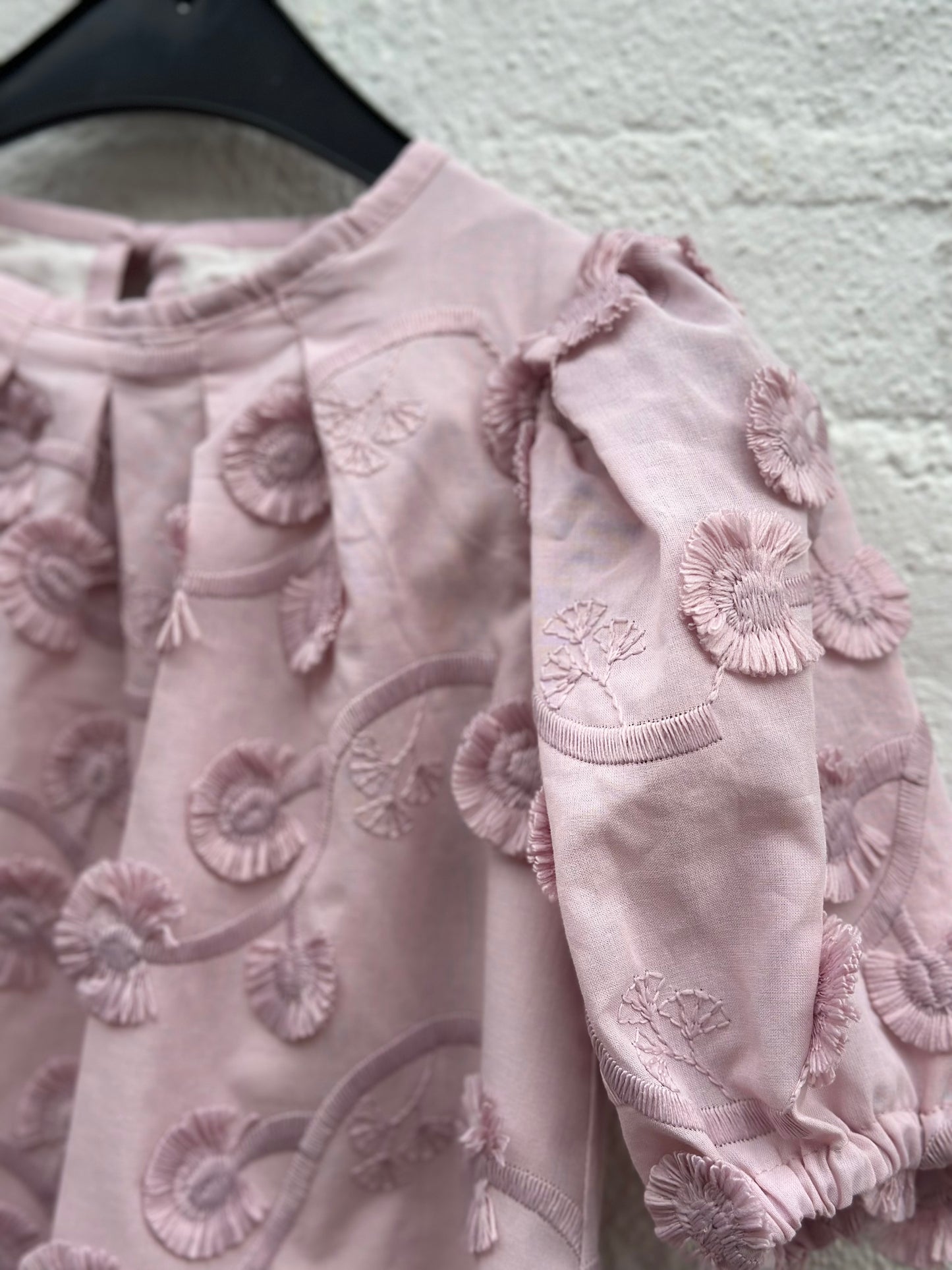 Jurk bloemetjes LouLou roze