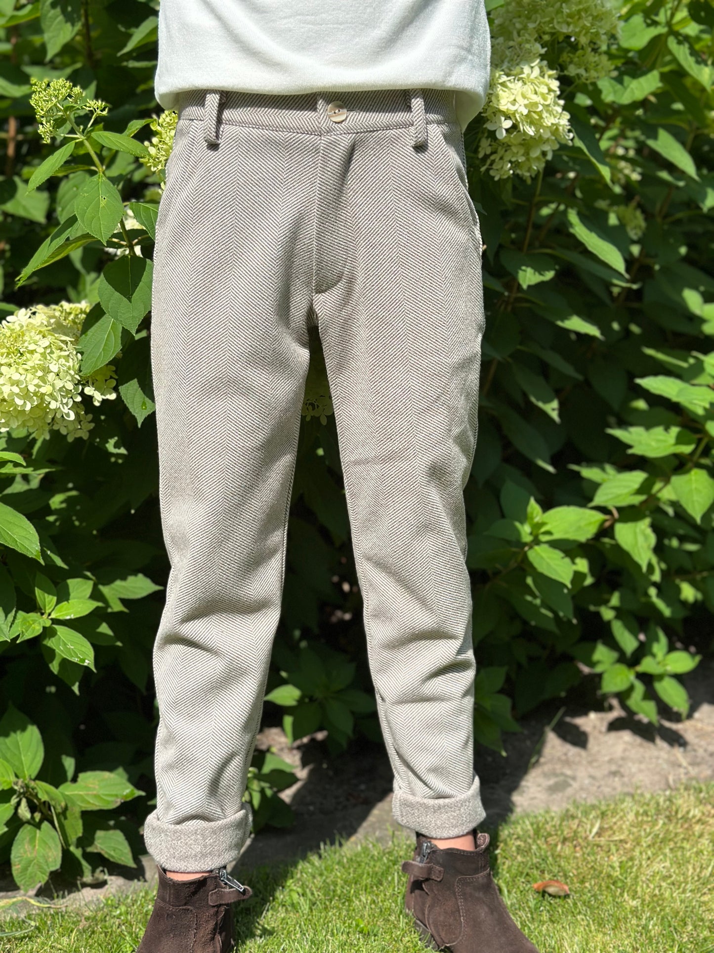 Loulou broek visgraat