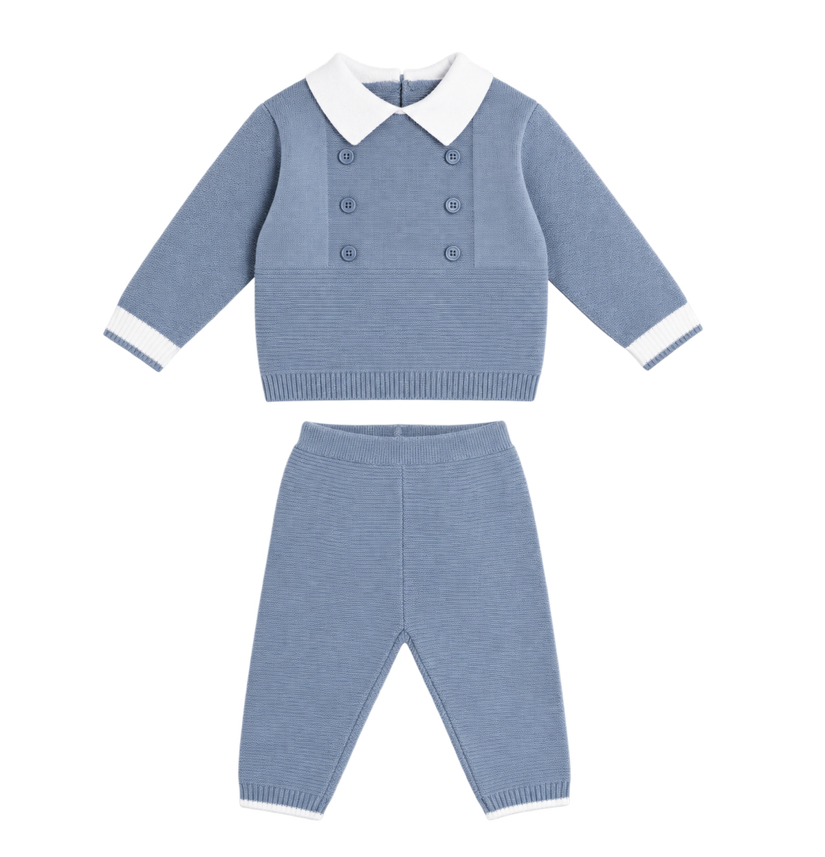 Babypakje 2 delig trui/broek blauw