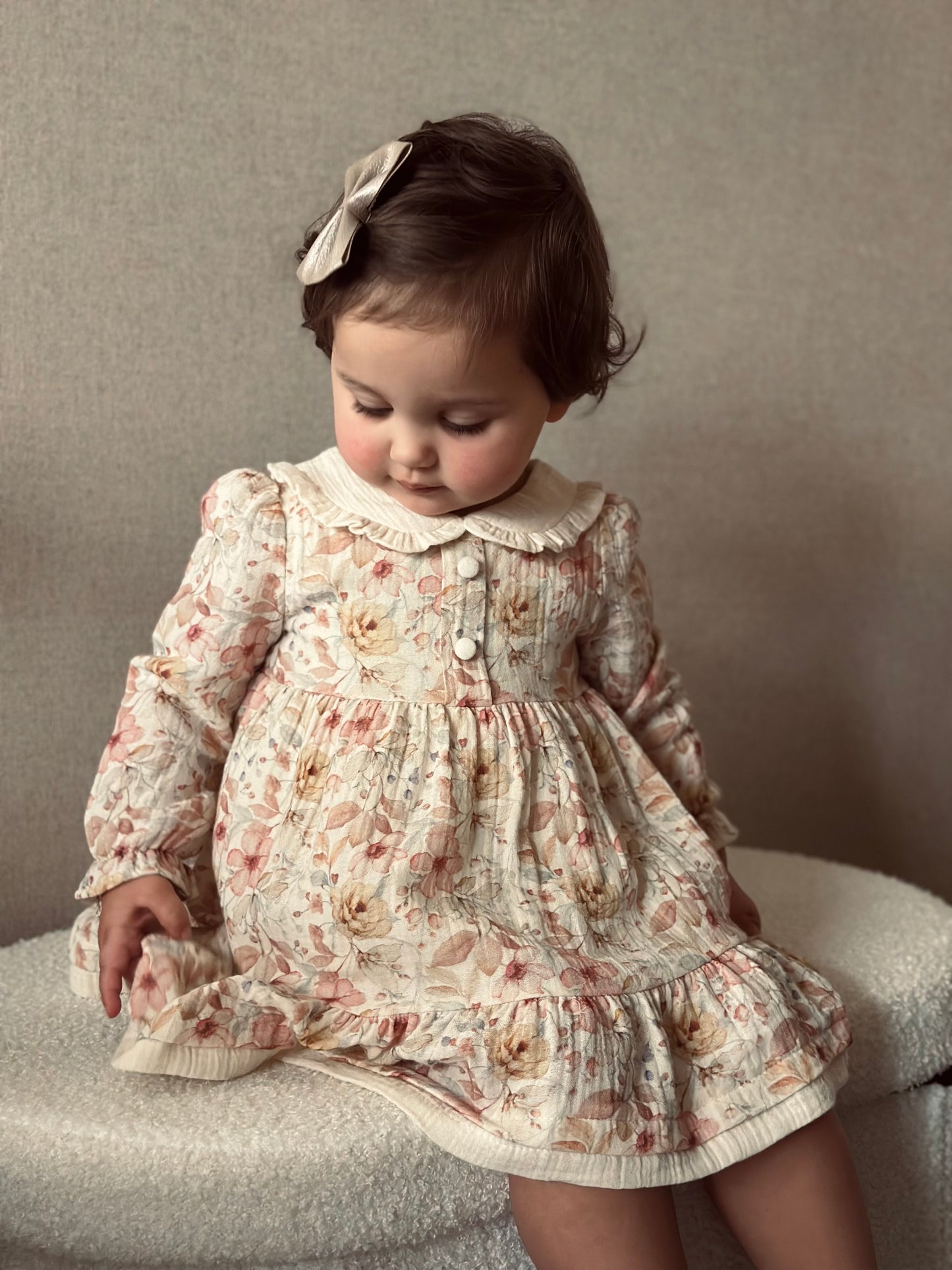 Bloemen jurkje met kraag