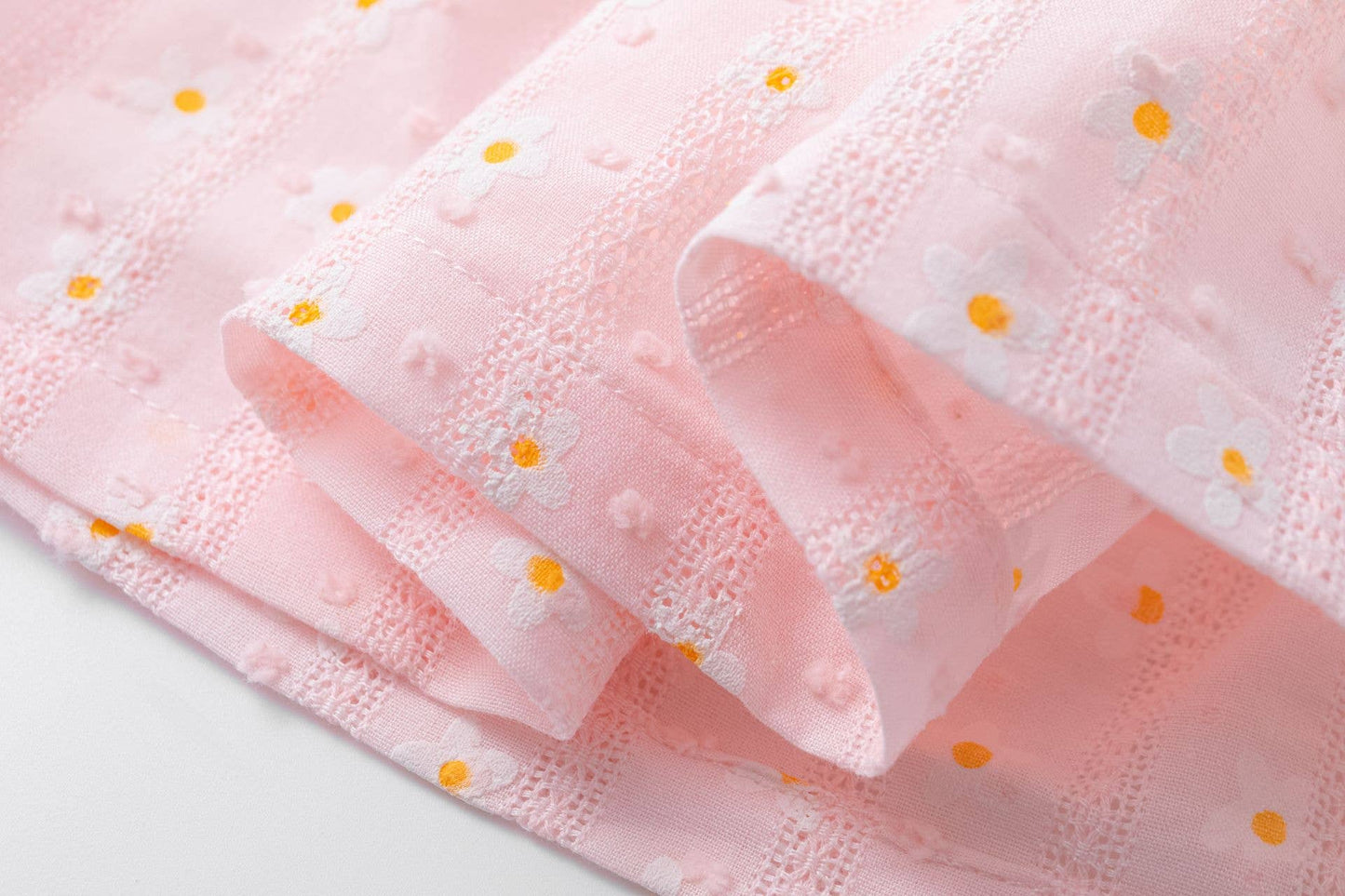 Roze rok met bloemetjes