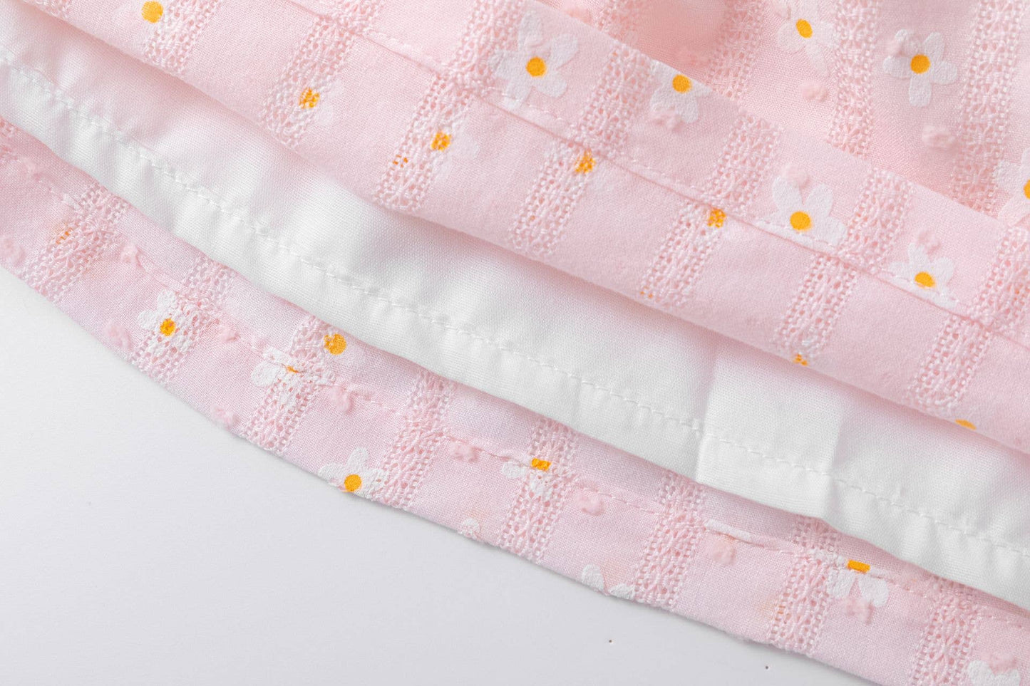 Roze rok met bloemetjes