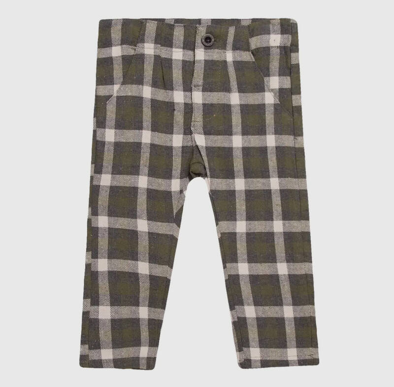 Ruit broek jongen groen