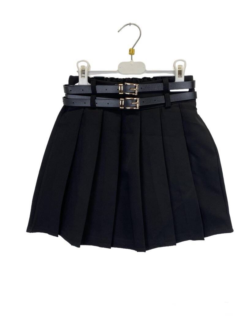 Rok met 2 riempjes zwart