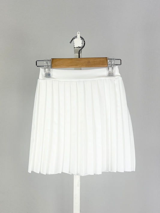 Effen geplooide rok voor meisjes: Wit