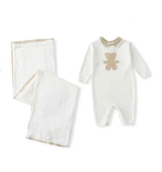 Wit baby pakje met doek
