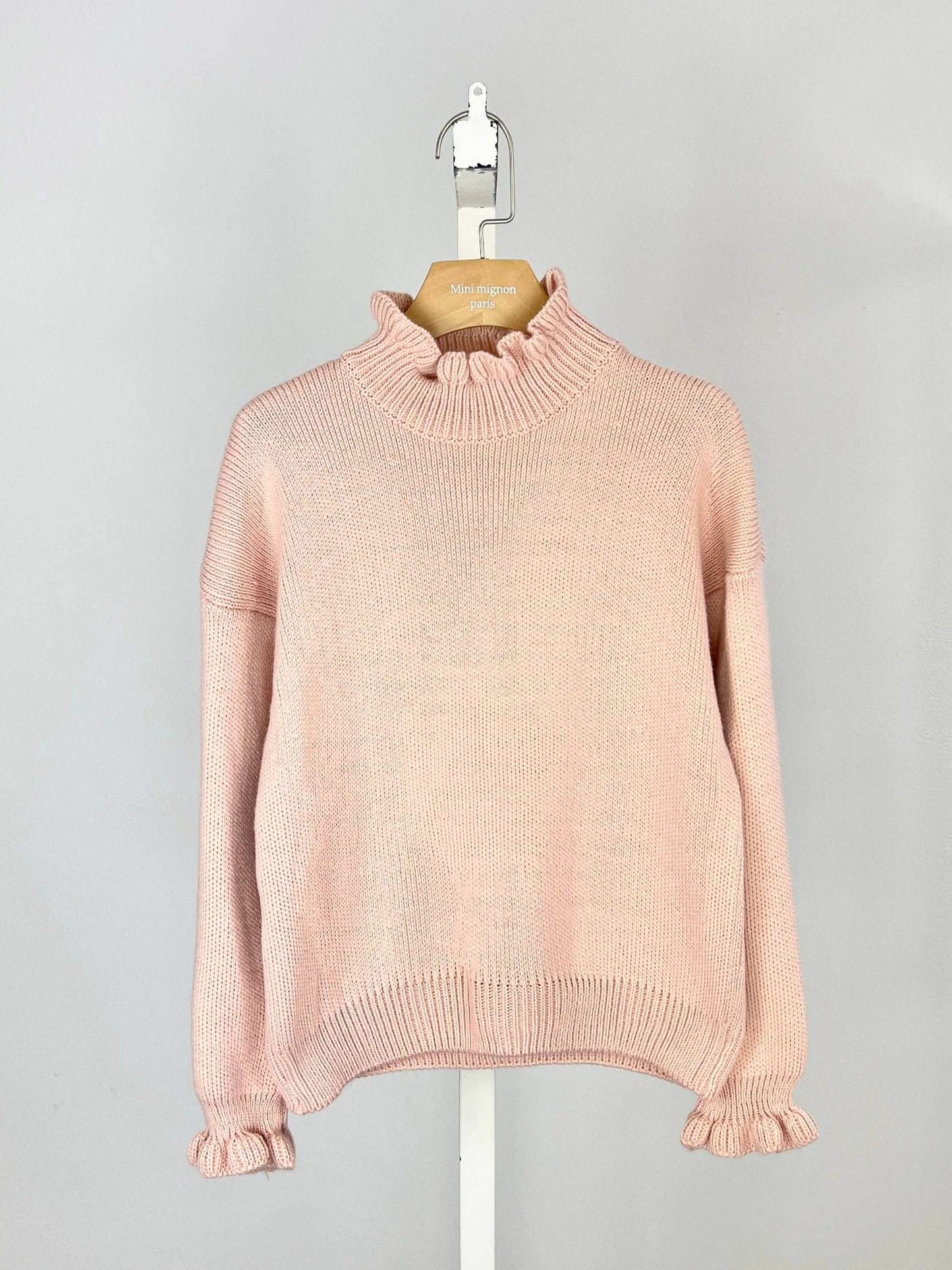 Meisjes coltrui met ruches.: Roze