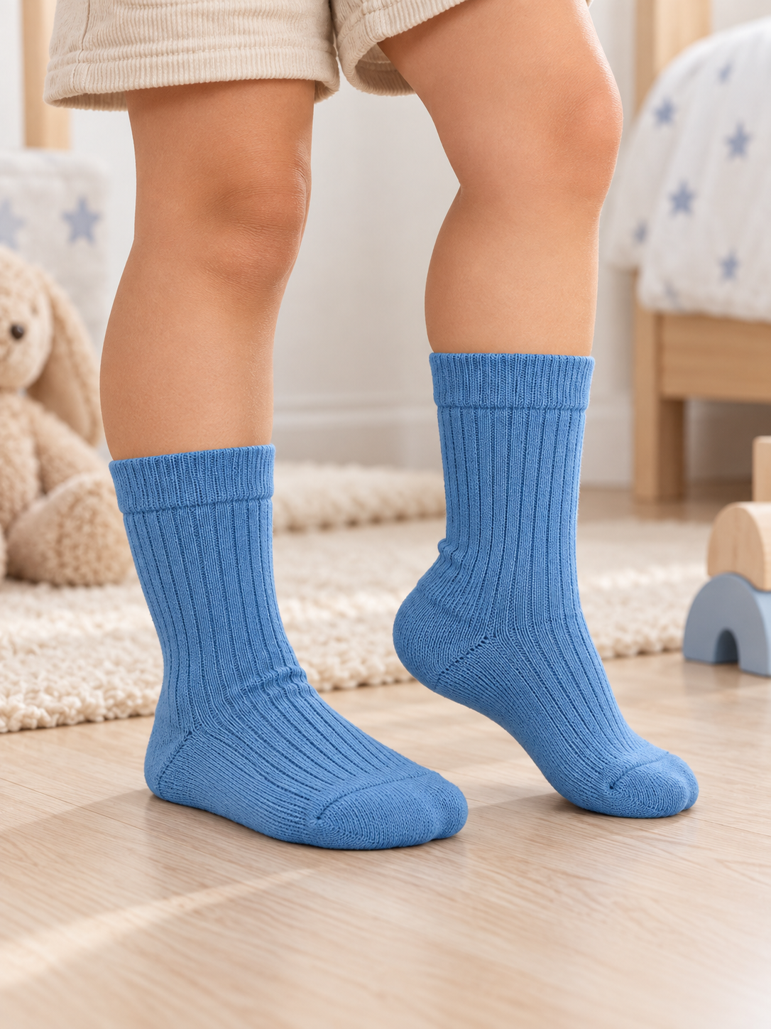 Schoolsokken voor kinderen – Verschillende maten en kleuren: Bruin / 19/22