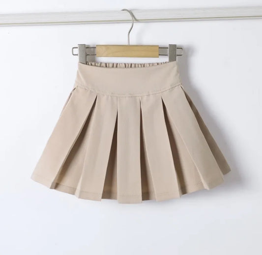 Beige plooirok