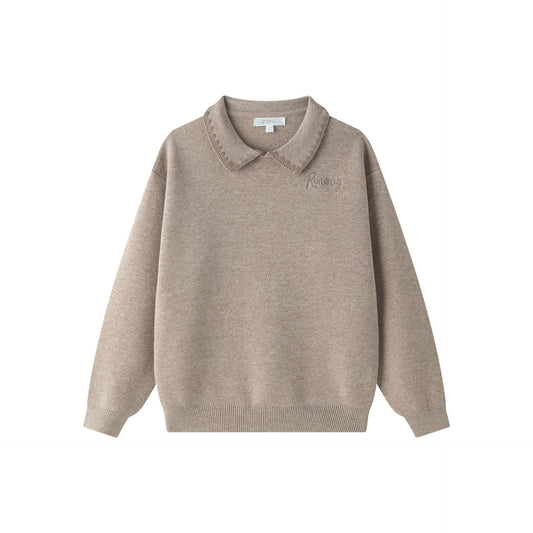 Tricot trui met Peter Pan kraag JGI85781