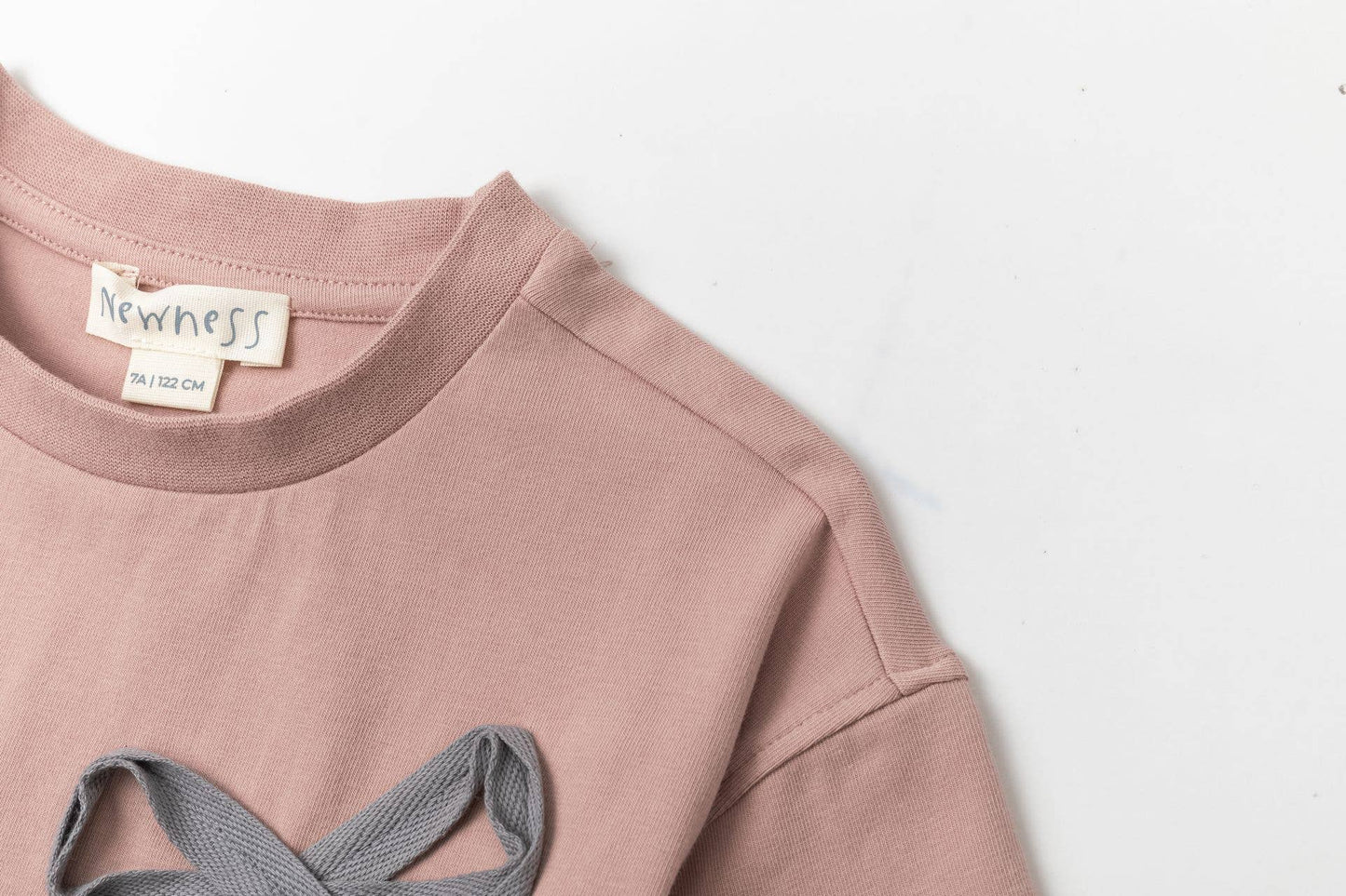 Meisjes T-shirt roze grijze details KGV66929
