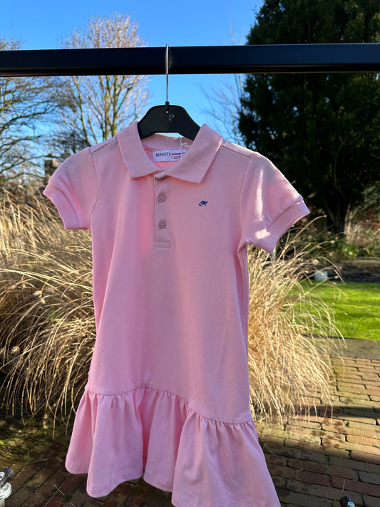 Roze polo jurk