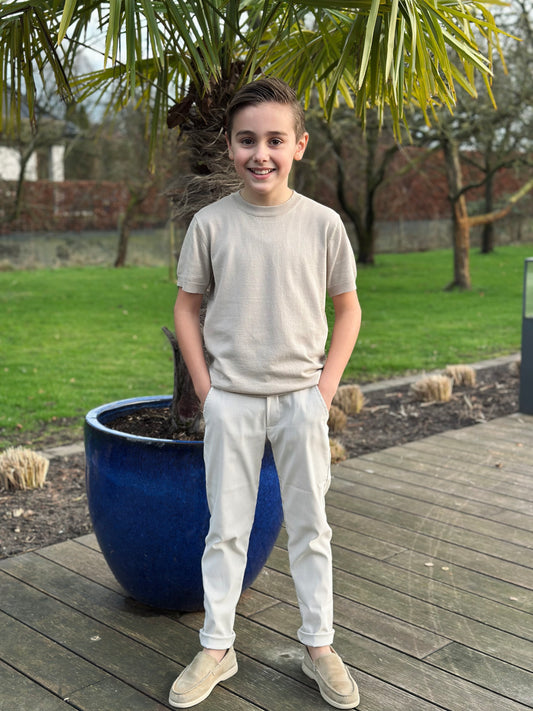 Loulou baby gestreepte lange broek