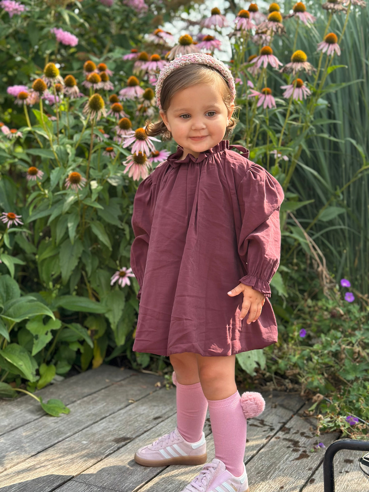 Jurk ballon Bordeaux