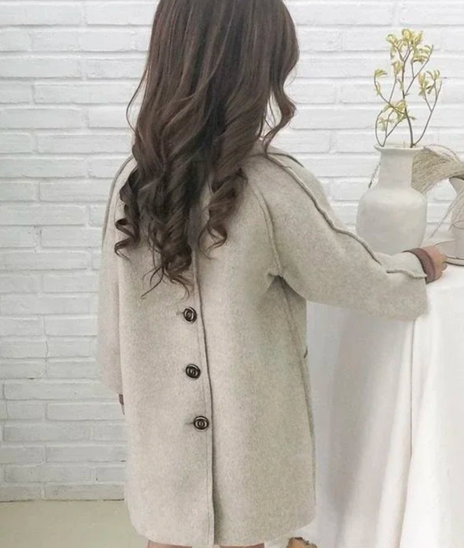 Annie & Charles® wollen jas LEA beige