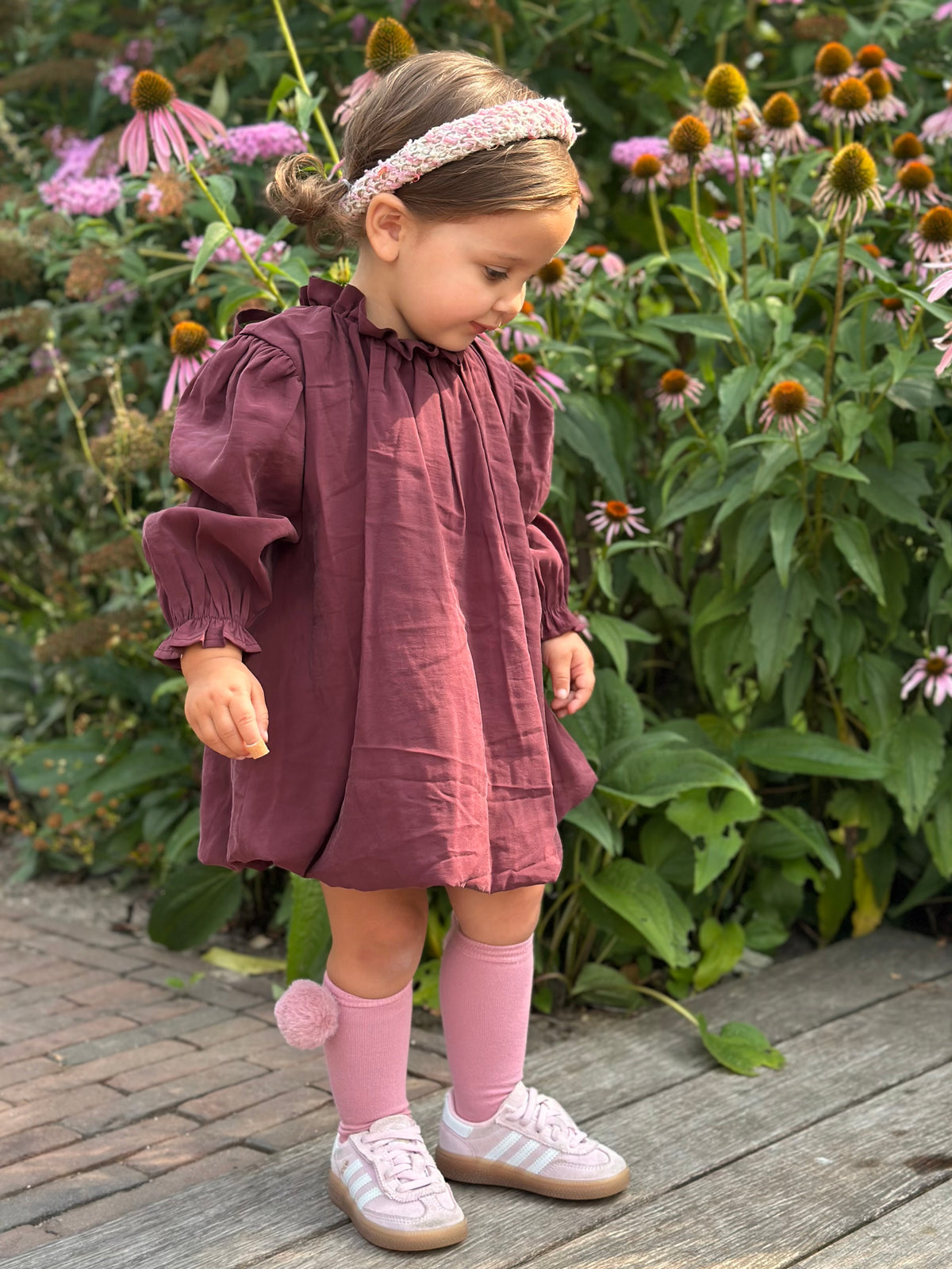 Jurk ballon Bordeaux