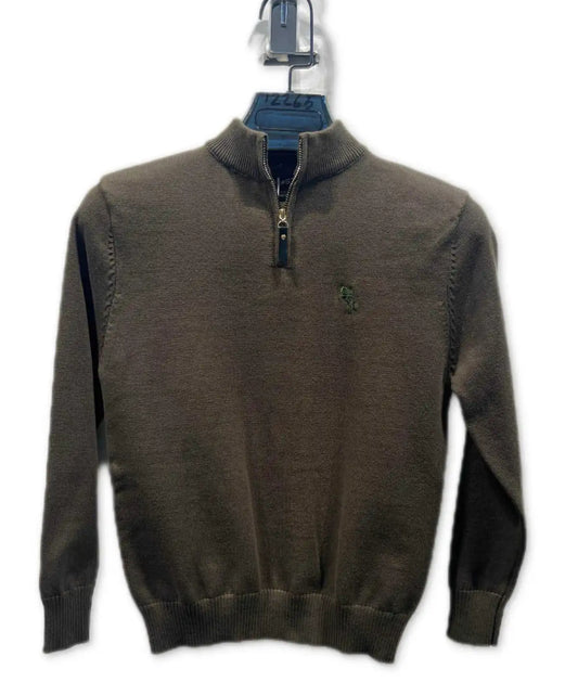 Zip trui khaki
