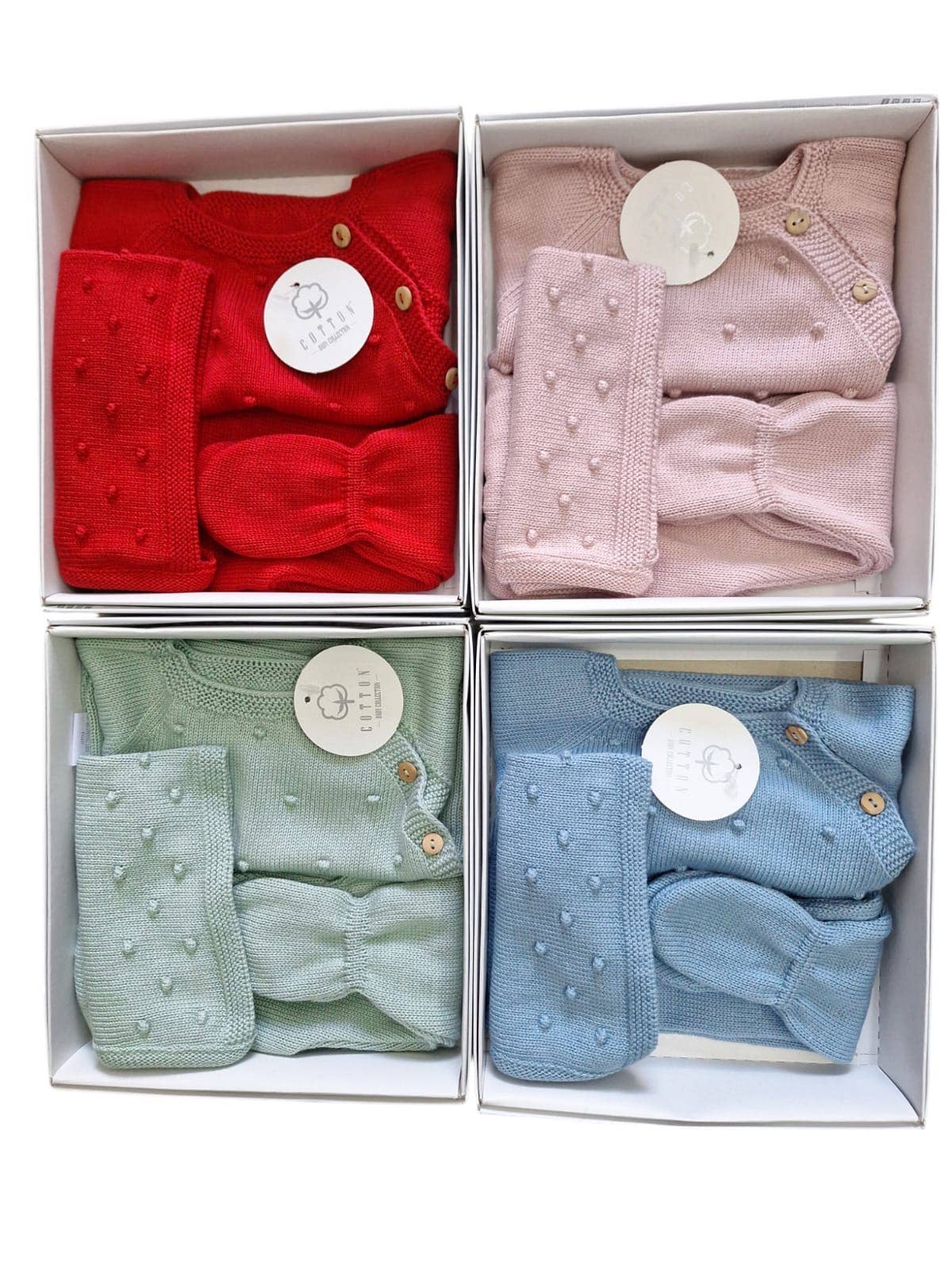 CT156 SET VAN 3 STUKS 100% KATOEN: Rosa / 0/3 maanden