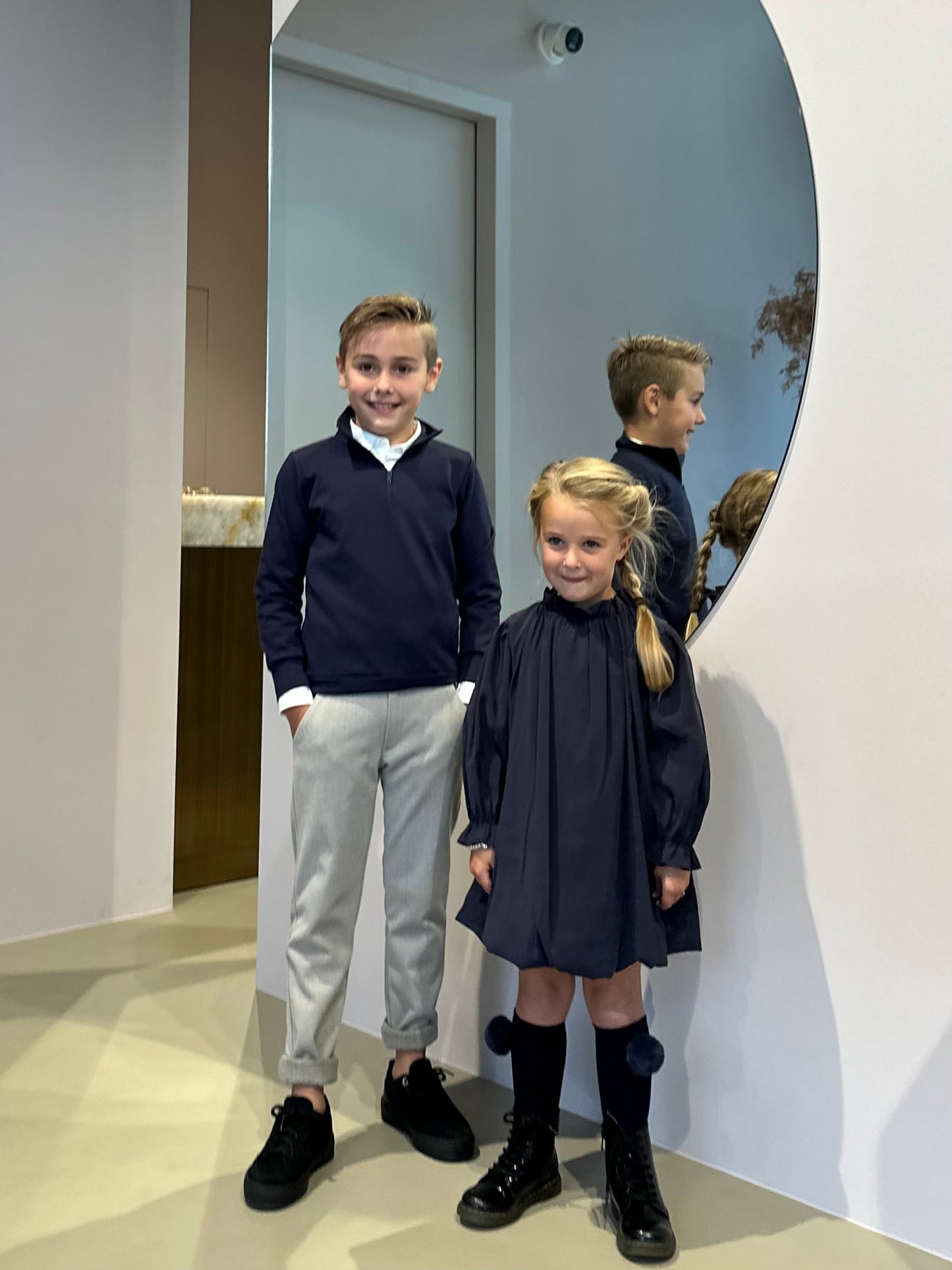 Zip trui donkerblauw LouLou