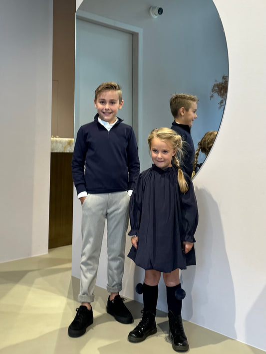 Zip trui donkerblauw LouLou