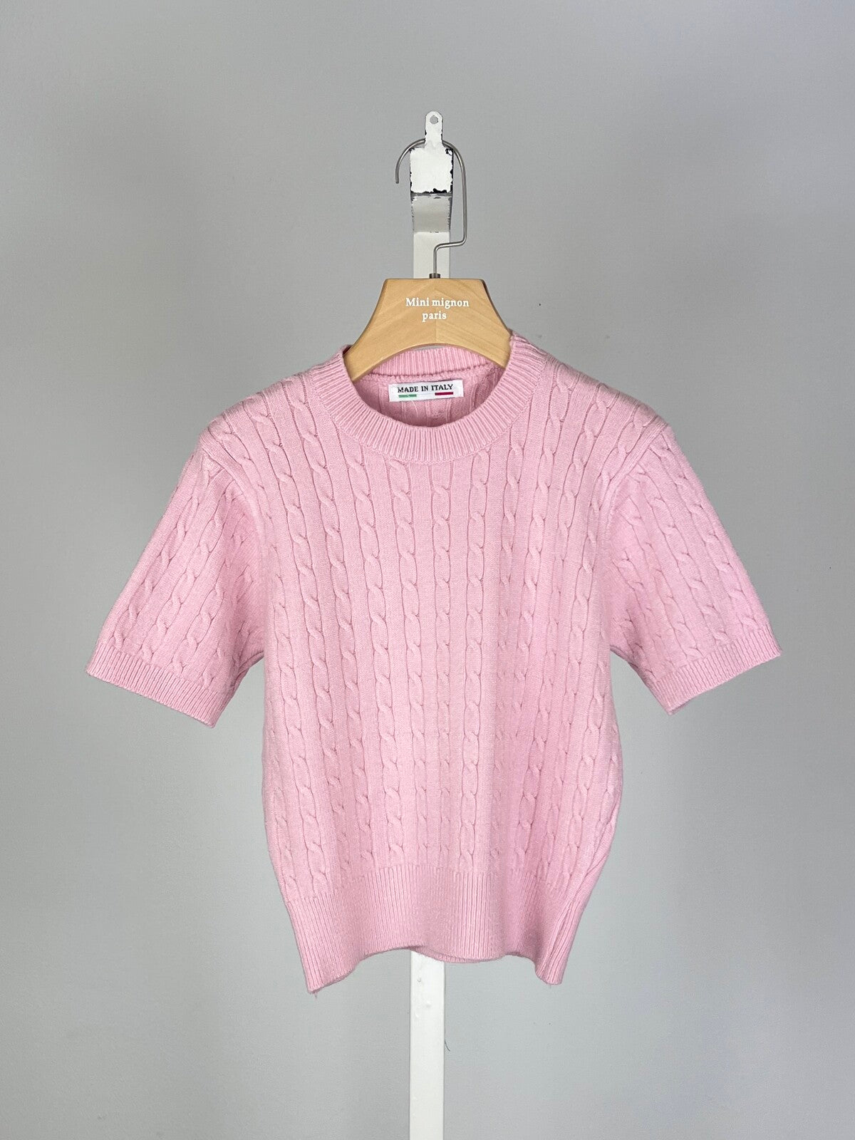 Kabeltruitje roze