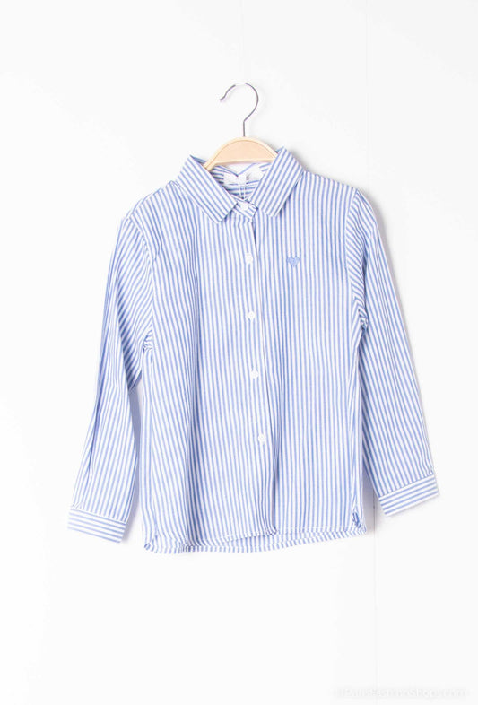 Blouse blauwwit gestreept